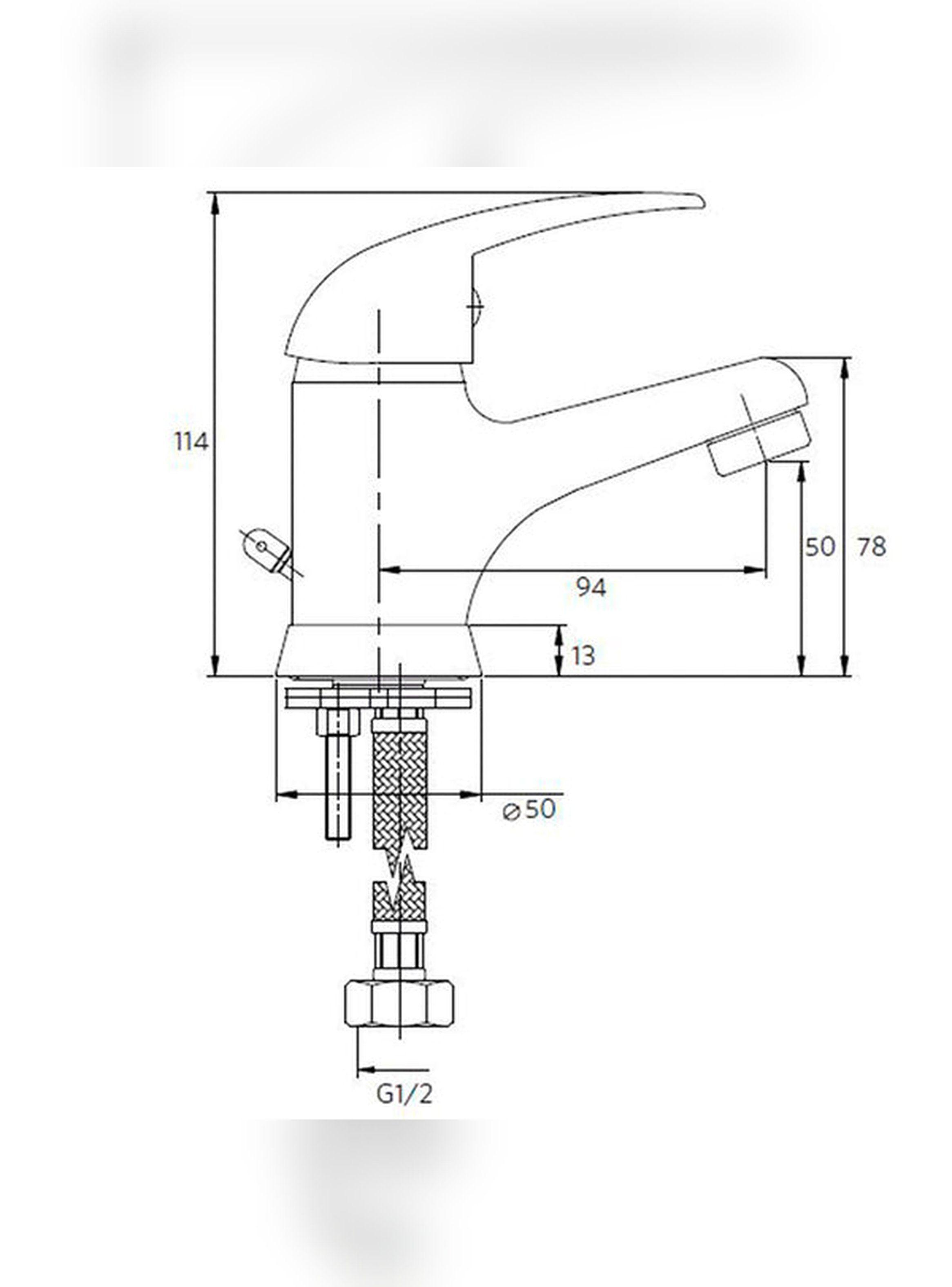 Monomando Llave Grifo Lavatorio Modelo Verena Marca Stretto-6