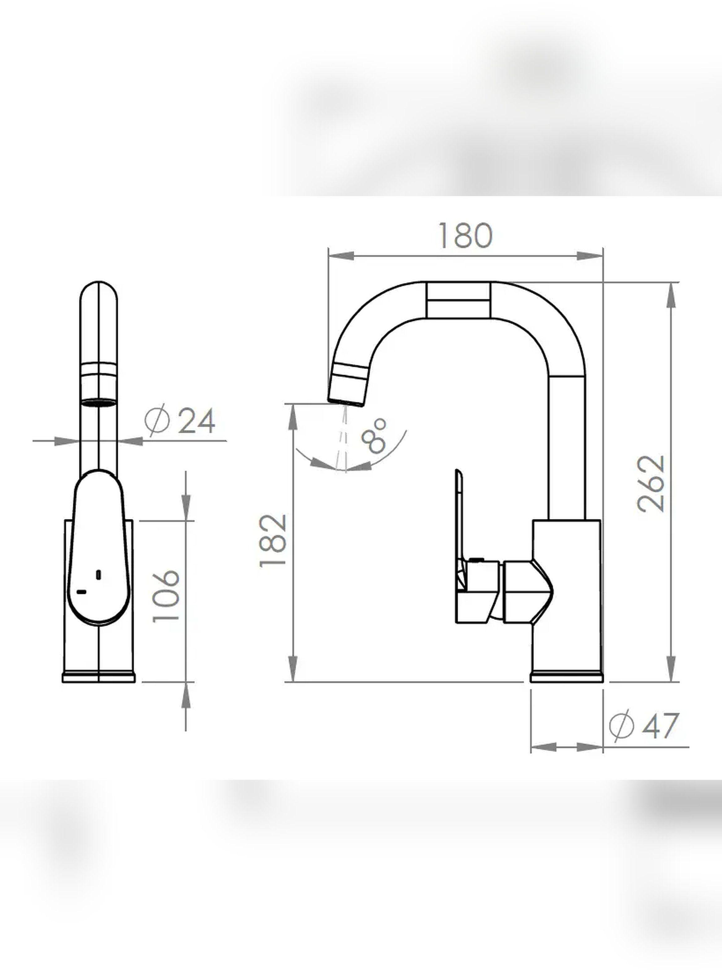 Monomando Llave Grifo Lavamanos 20Vz5003200 Stretto-4