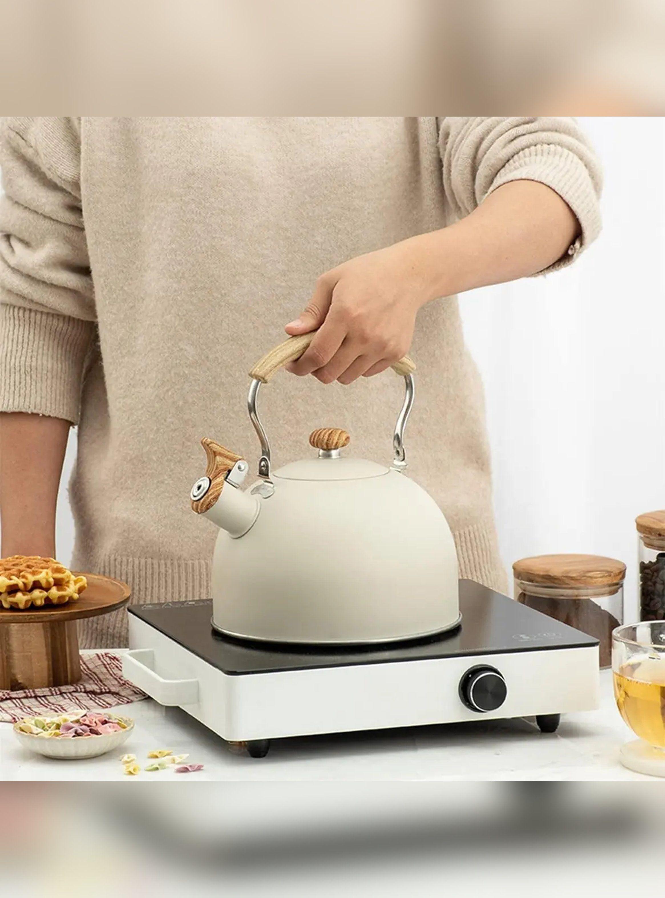 Tetera Acero Inoxidable Vitta Vintage 2.5L Beige-2