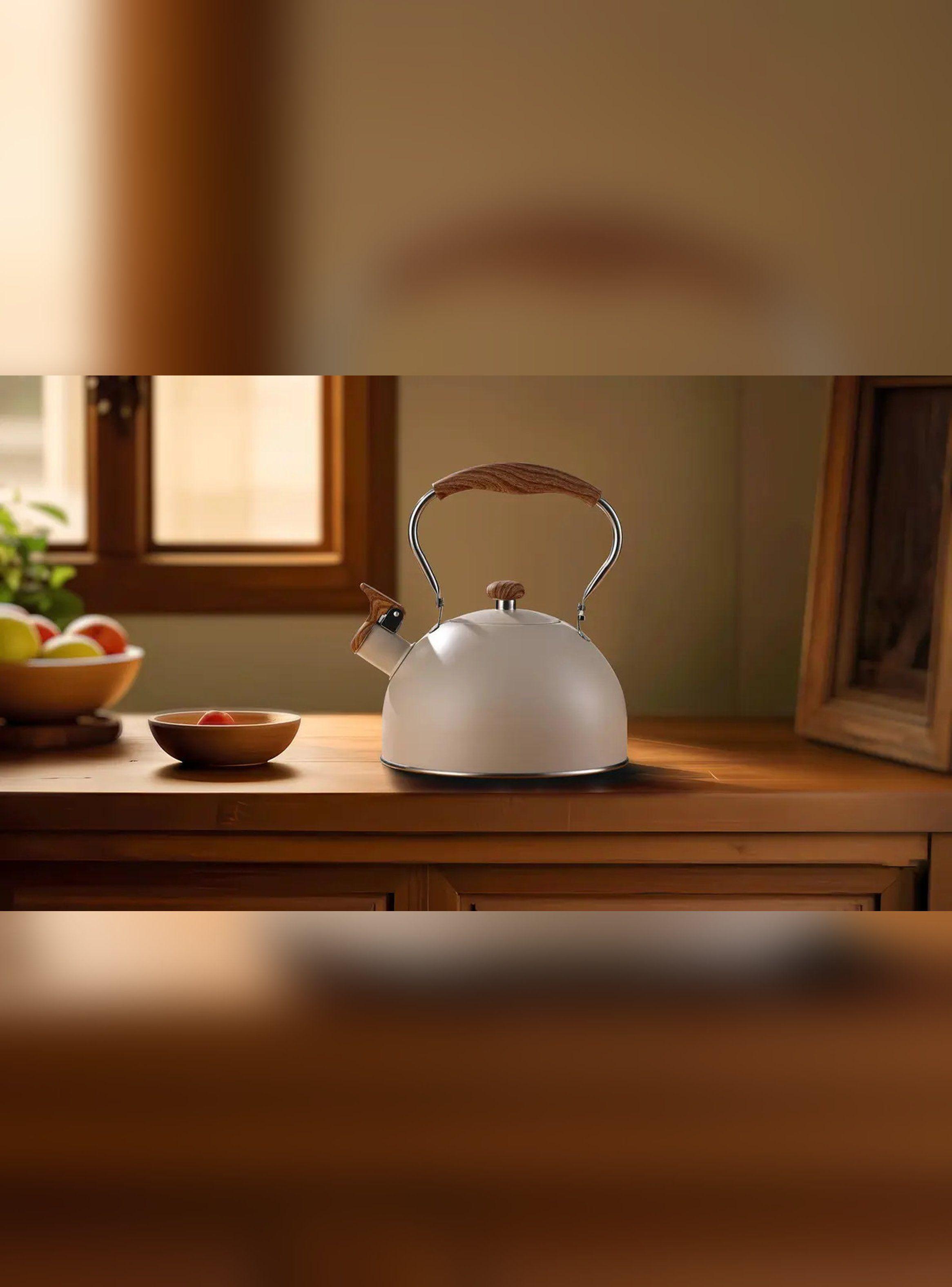 Tetera Acero Inoxidable Vitta Vintage 2.5L Beige-5