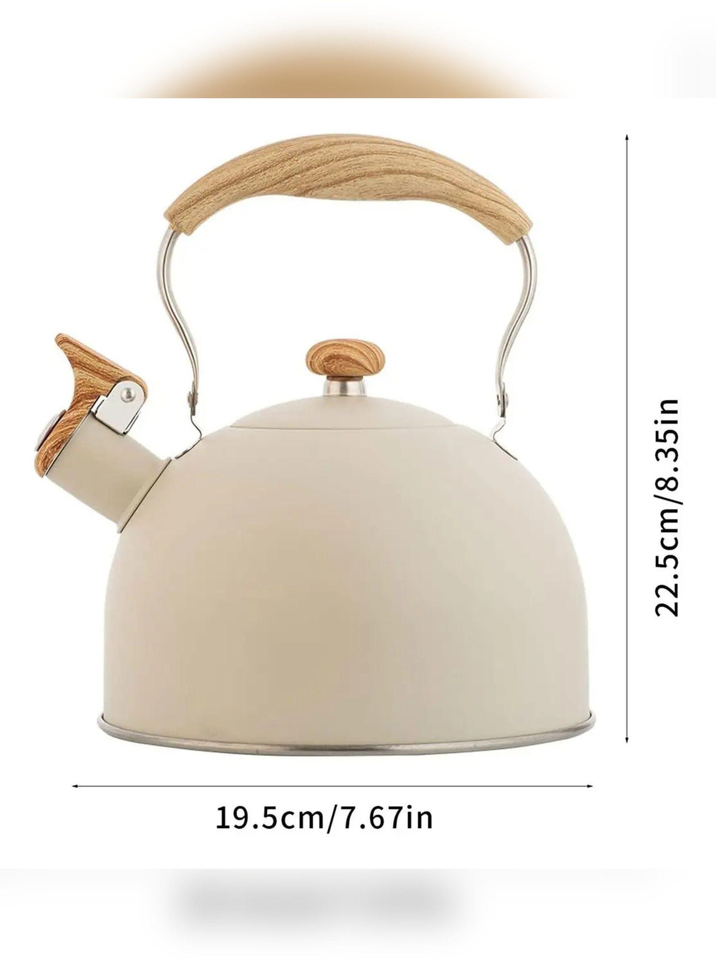 Tetera Acero Inoxidable Vitta Vintage 2.5L Beige-6