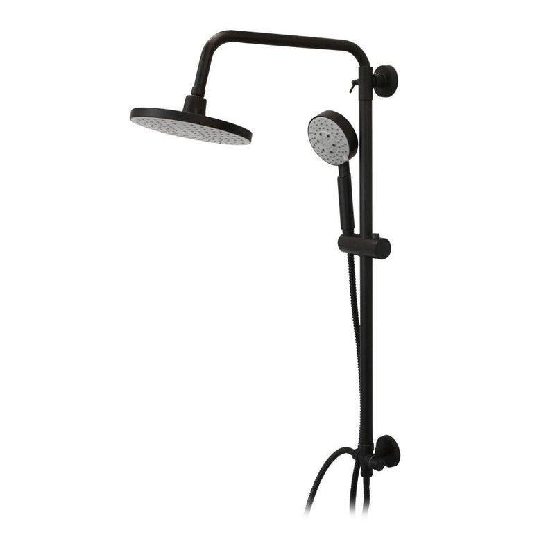Columna Ducha Venti Grifo Plato Llave Negro Mate-3