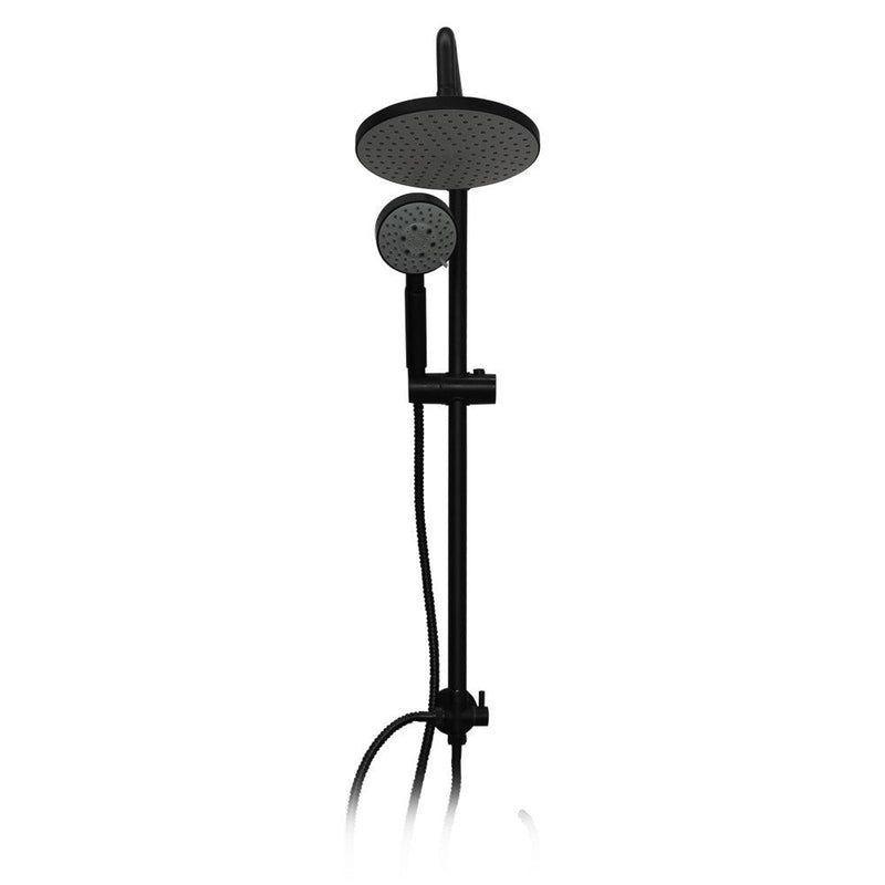 Columna Ducha Venti Grifo Plato Llave Negro Mate-2