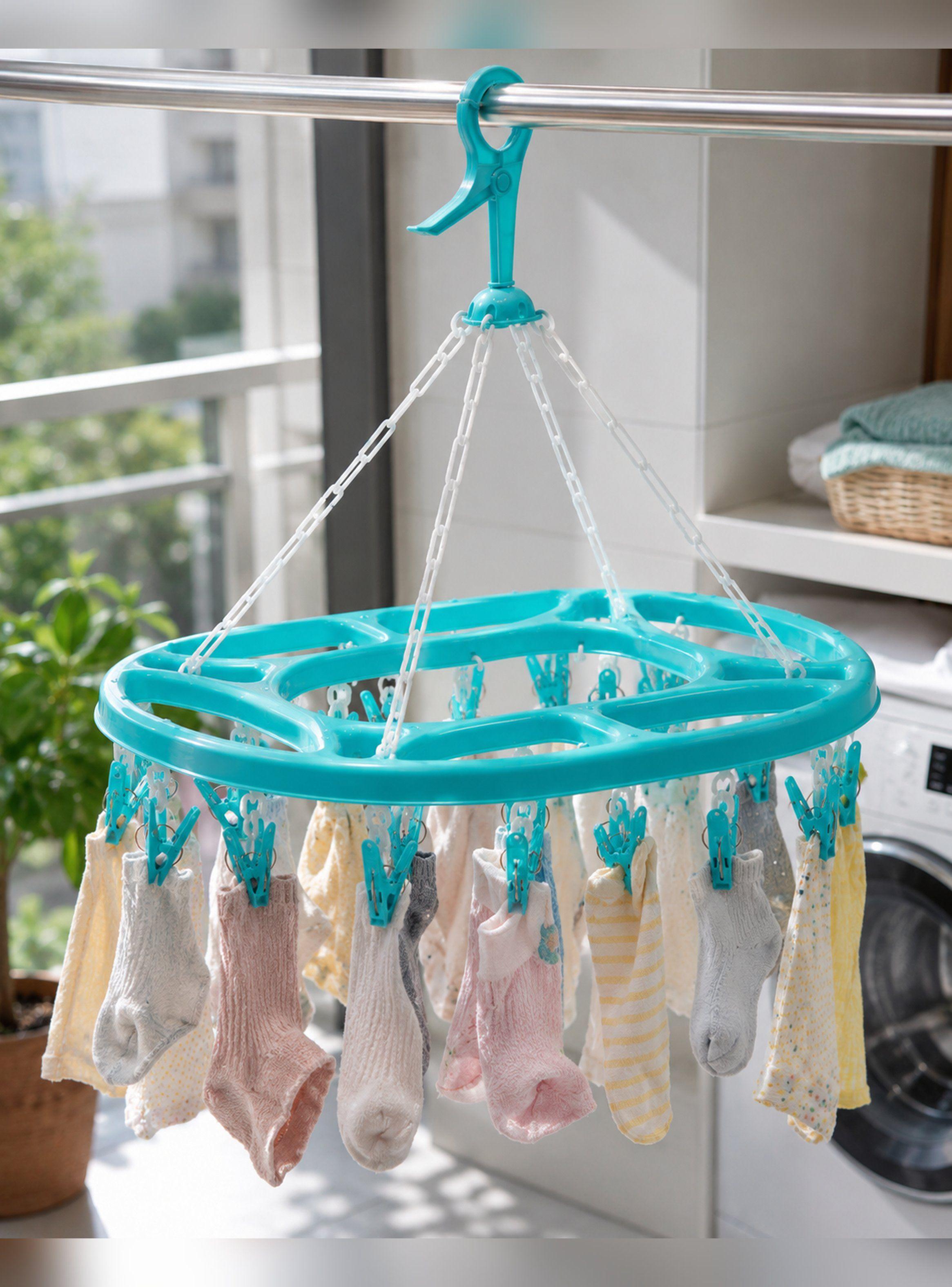 Colgador Múltiple De Ropa Ovalado 24 Ganchos Marca Reyplast-2