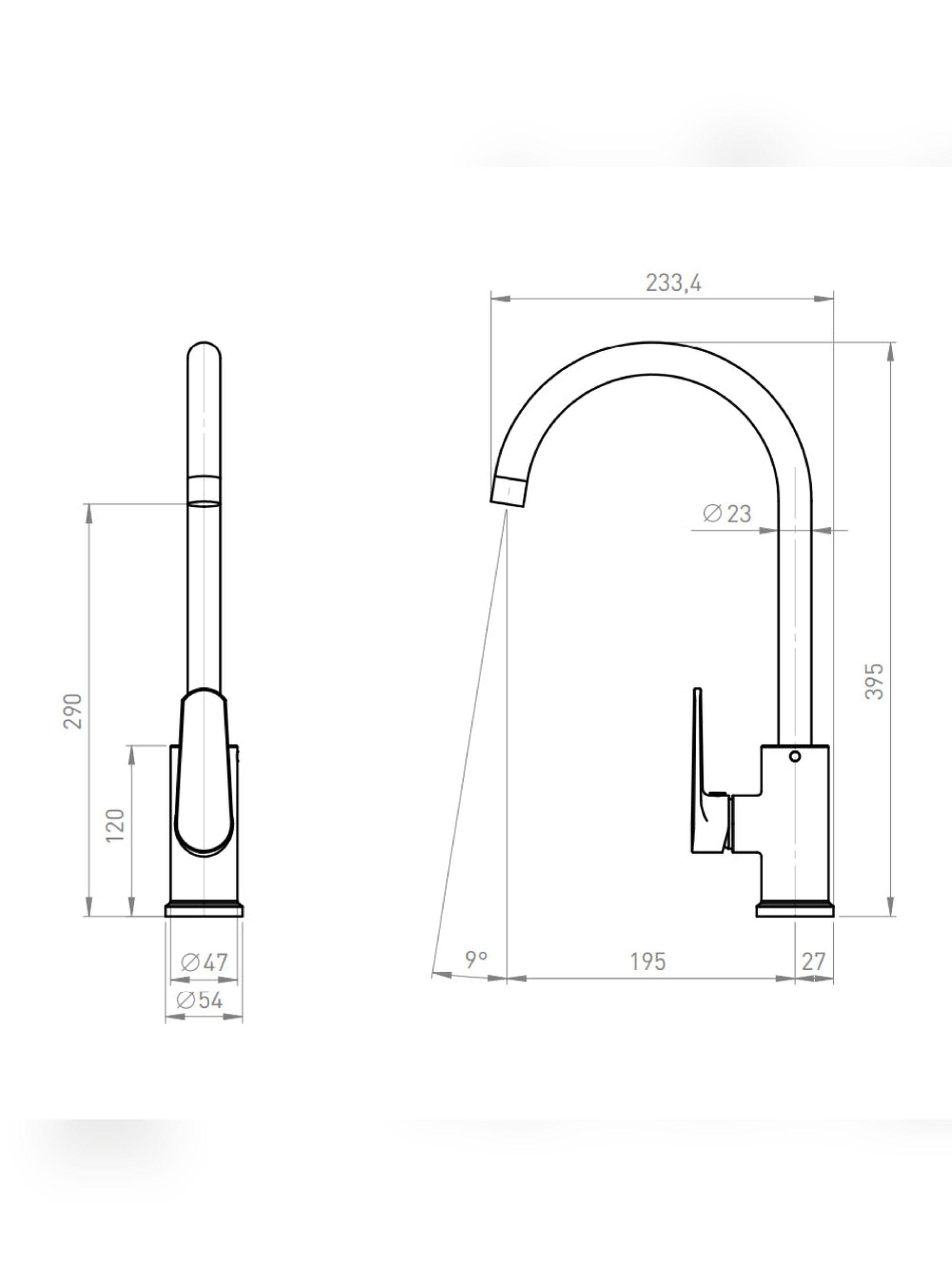 Monomando Llave Grifo Lavaplatos Modelo Illinois Marca PMB-5