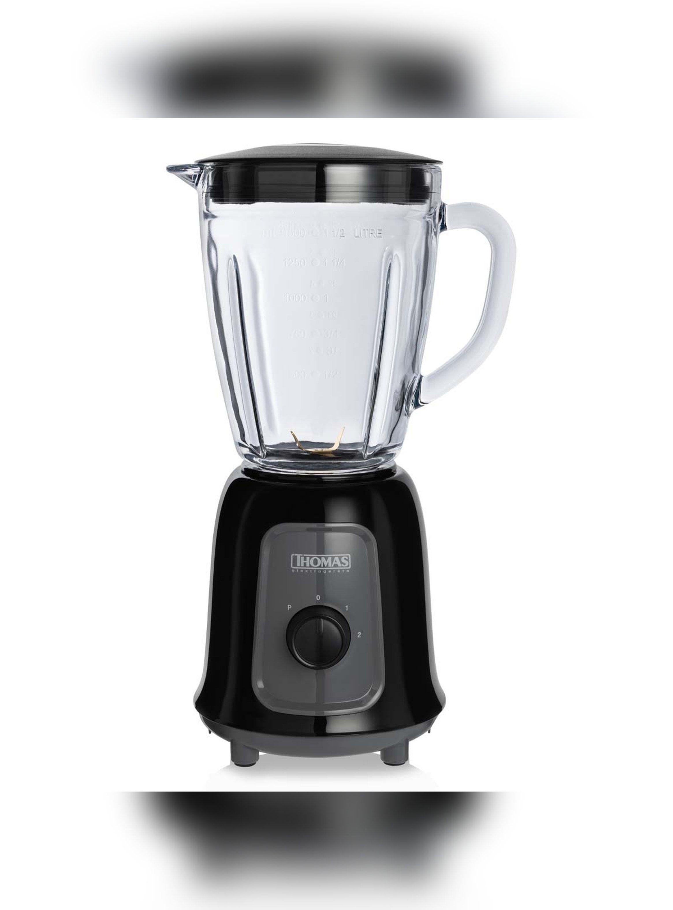 Licuadora Thomas TH-330V 1,5 L 600W Juguera Vidrio Negro-0