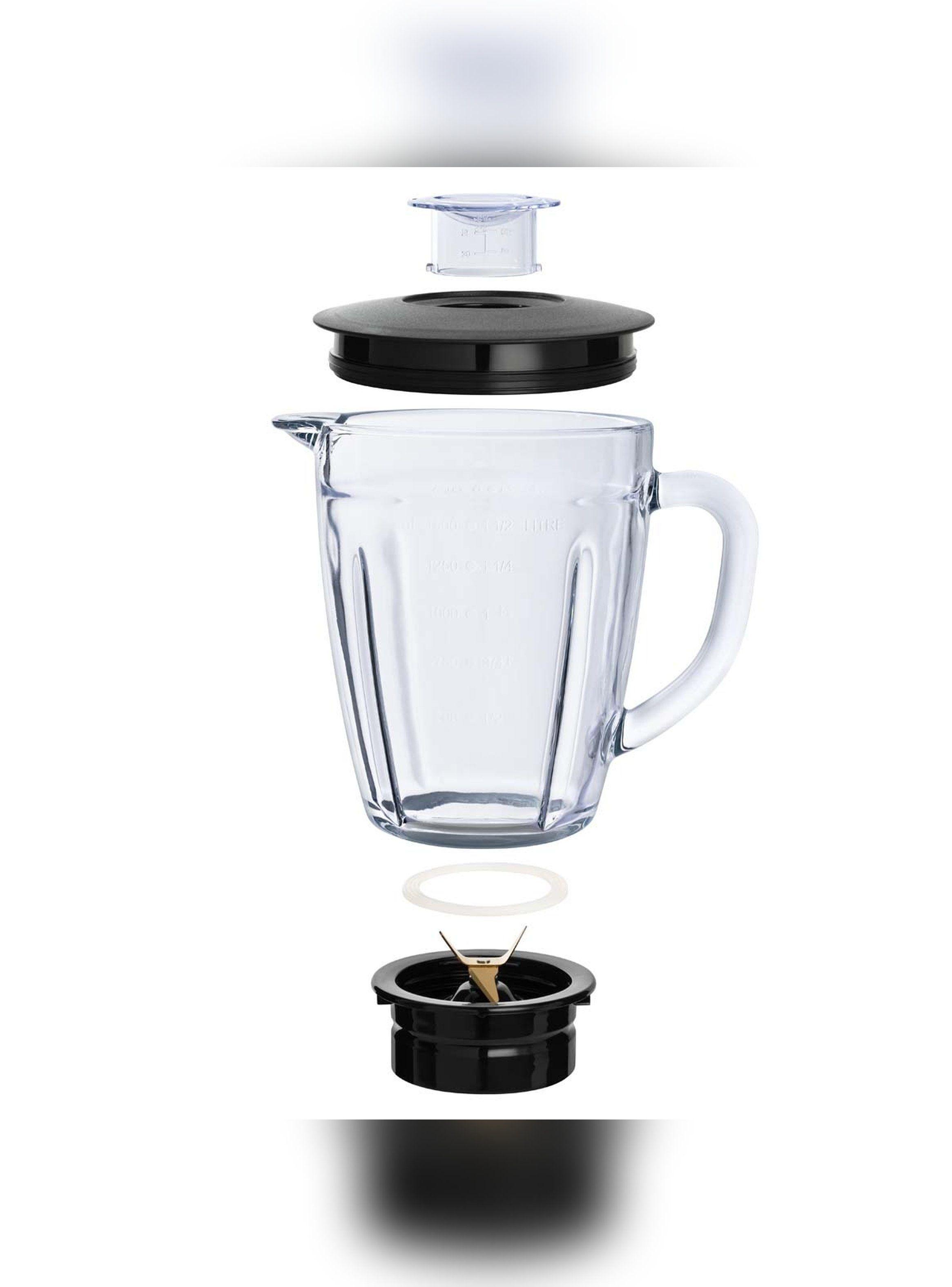 Licuadora Thomas TH-330V 1,5 L 600W Juguera Vidrio Negro-5