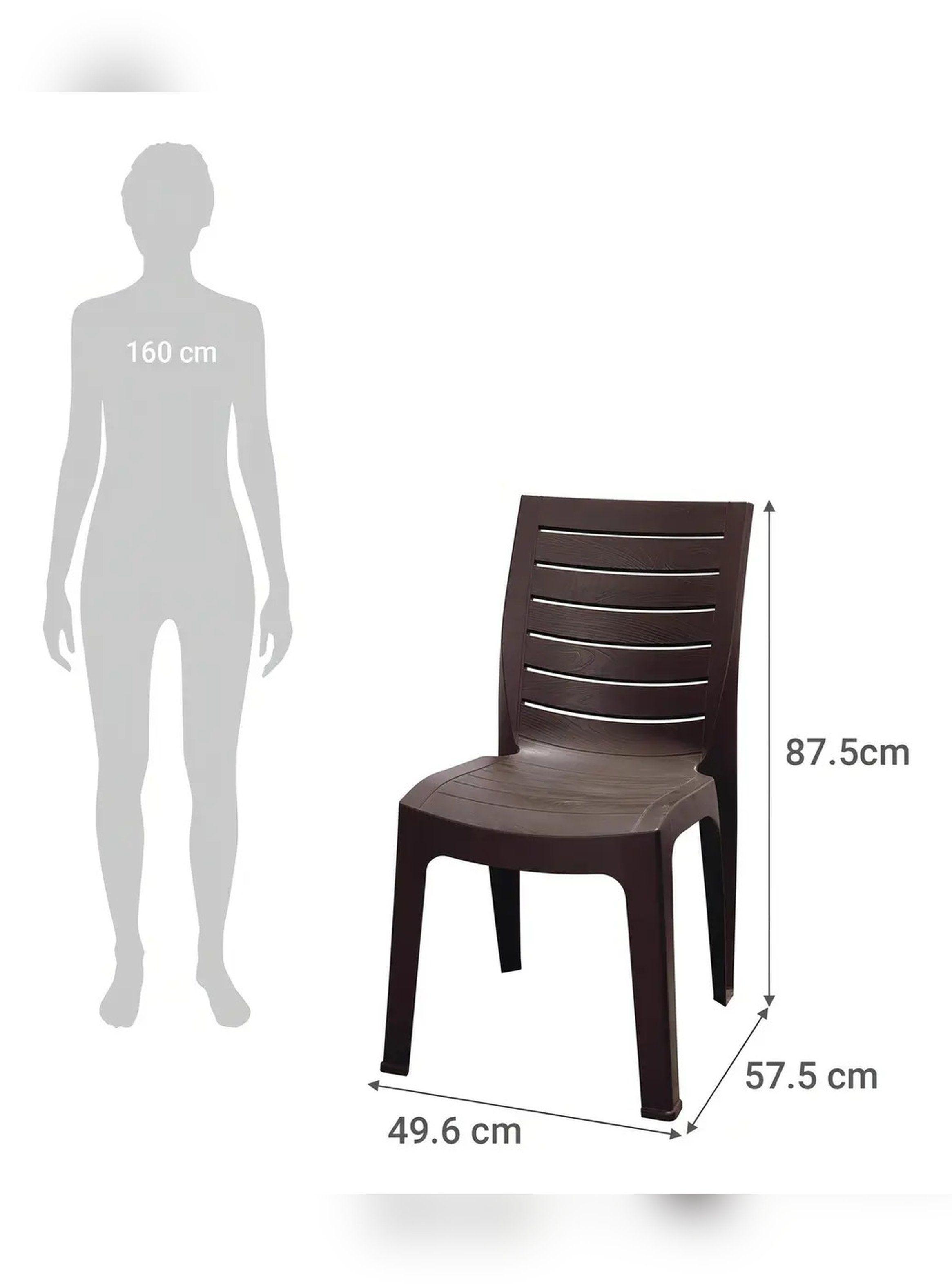 Silla Para Jardin Living Habitacion Modelo Roble Reyplast-3