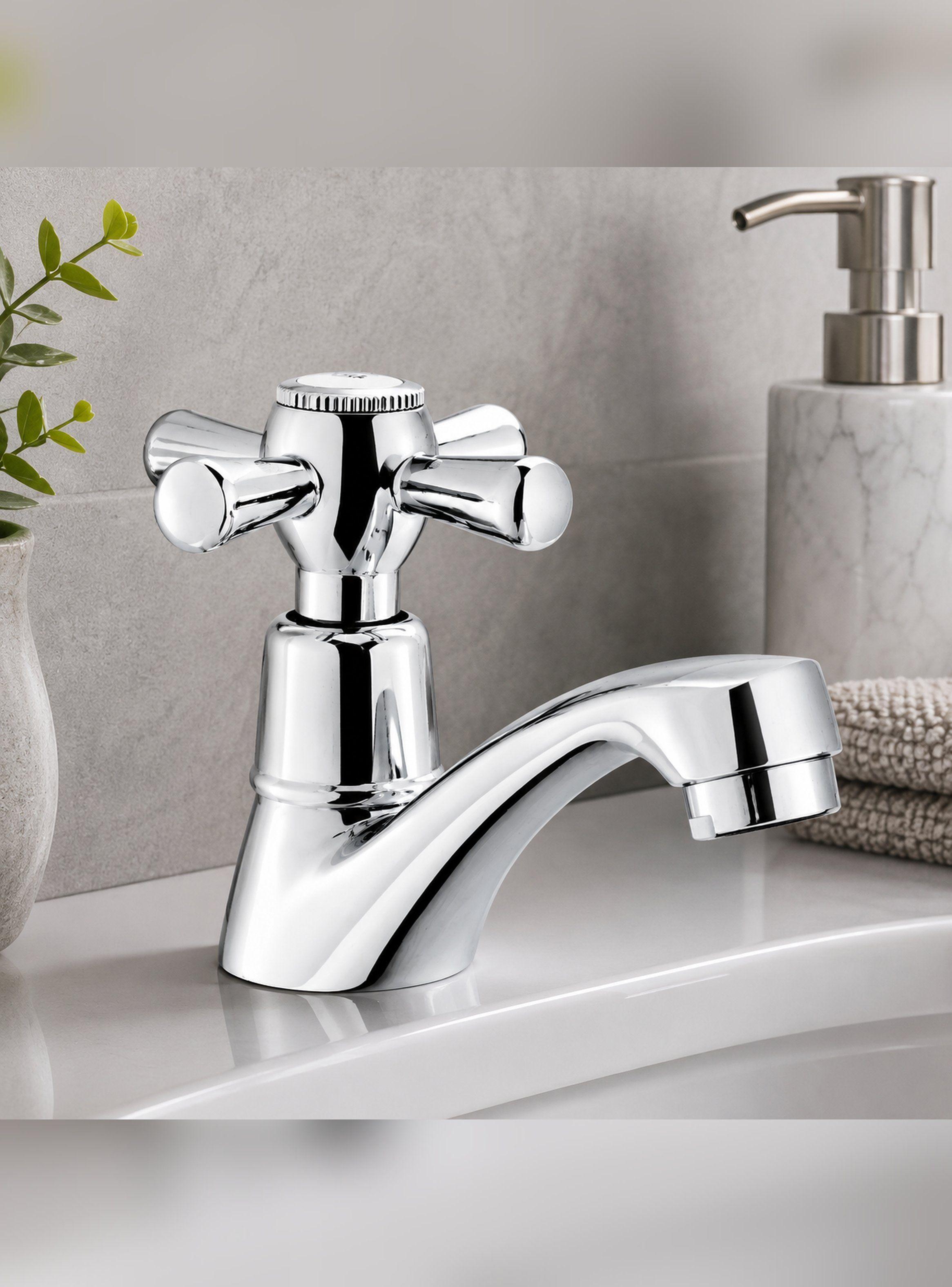 Llave Grifo Para Lavatorio Modelo Mossini Cruz Marca Stretto-2