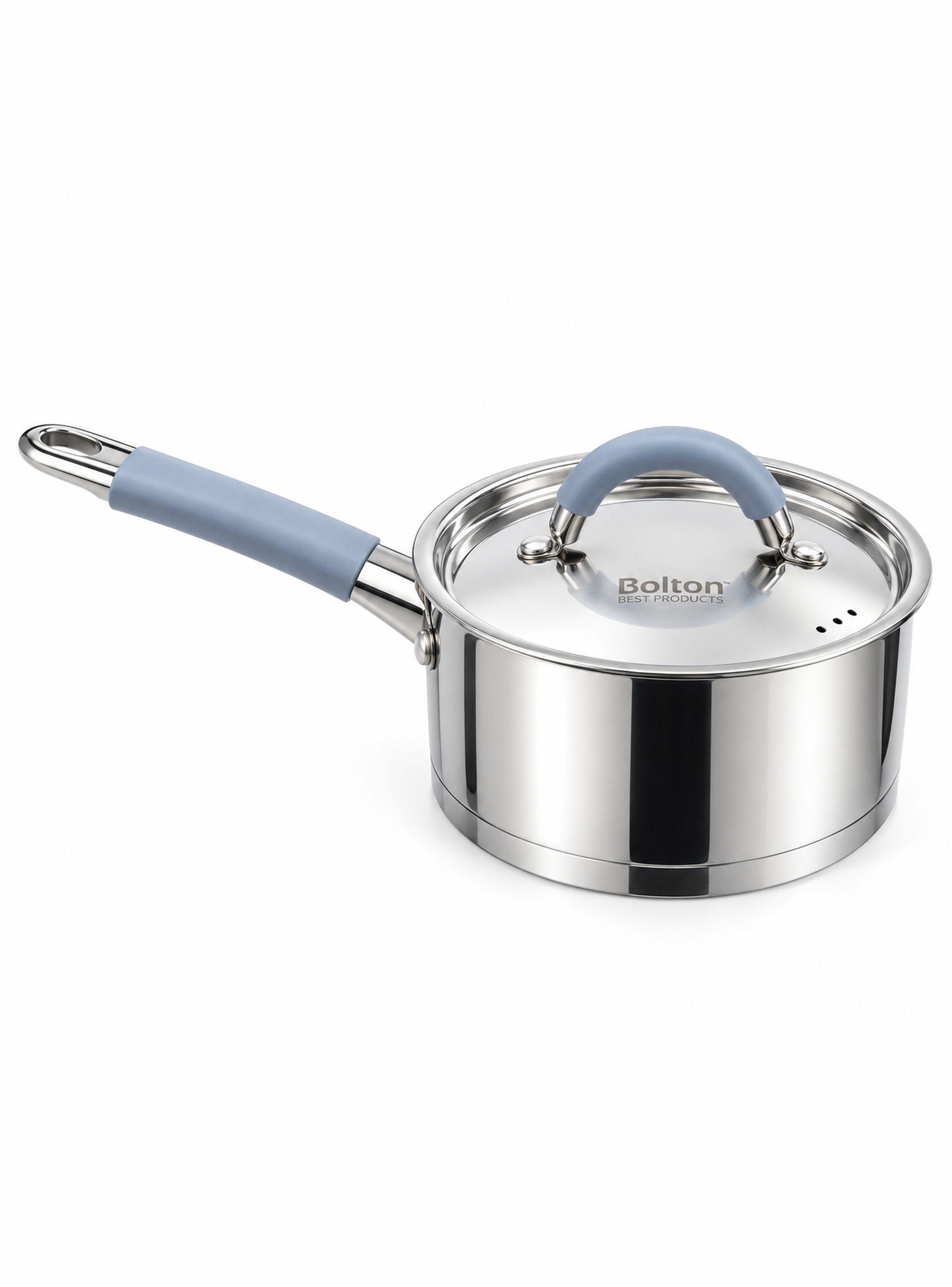Cazo con Tapa Acero Inoxidable Bolton 16 cm 1,6 L Inducción-0