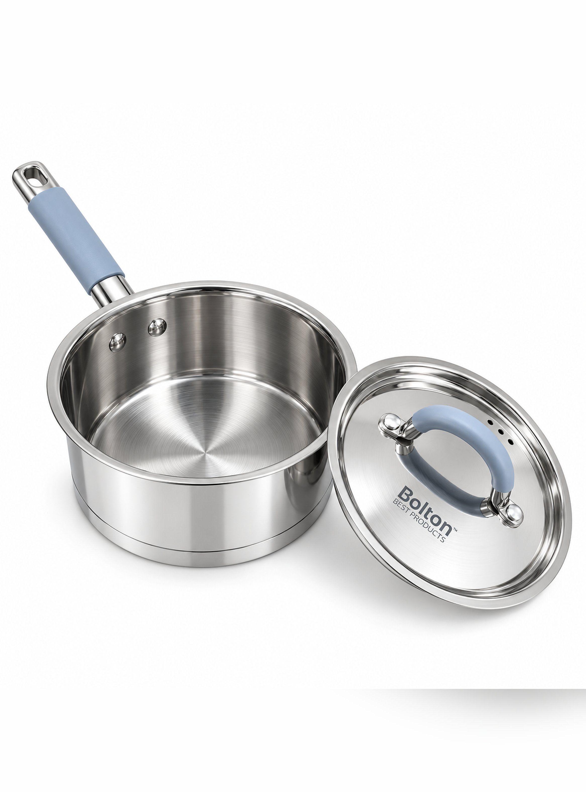 Cazo con Tapa Acero Inoxidable Bolton 16 cm 1,6 L Inducción-3