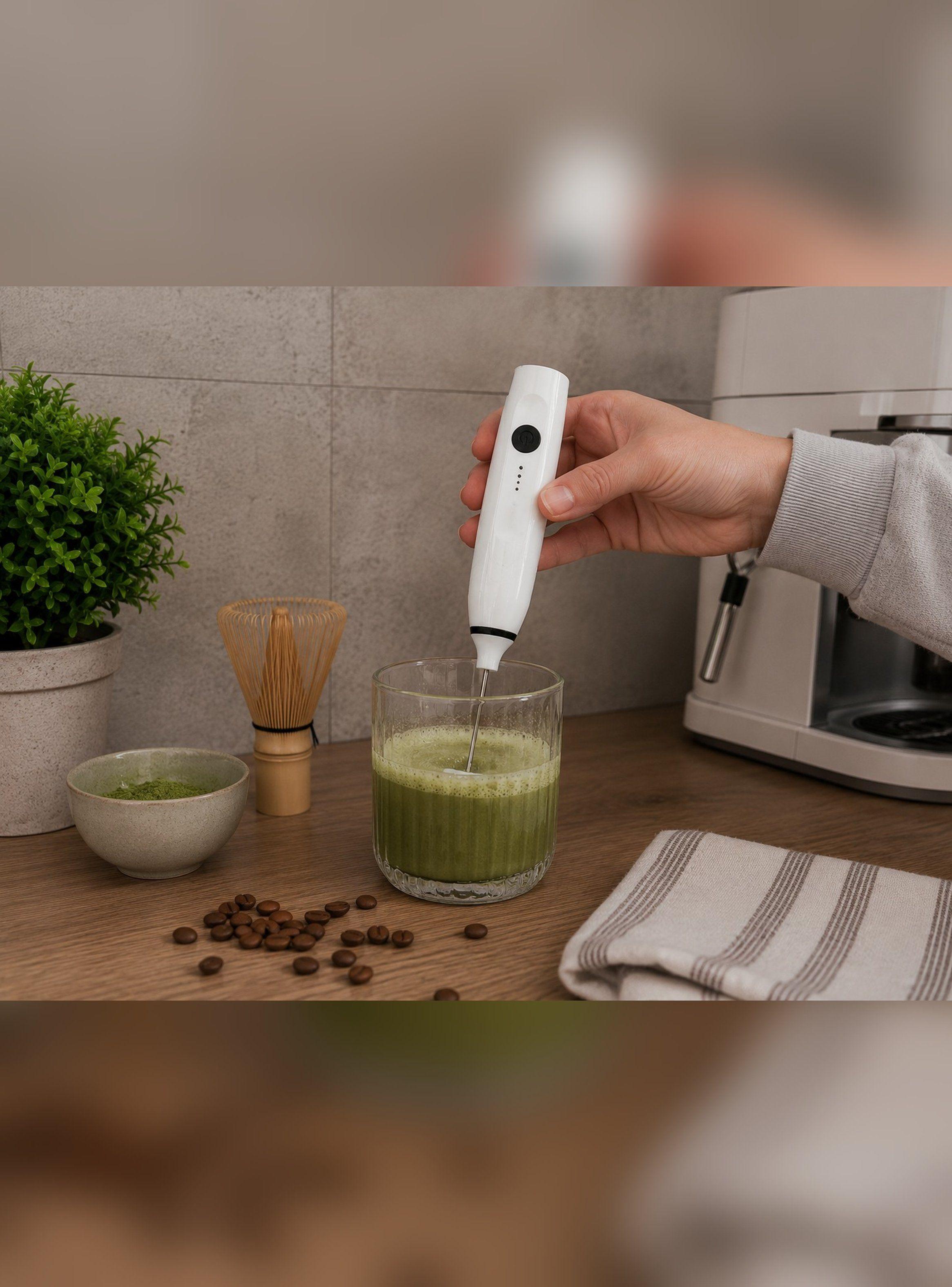 Espumador De Leche Recargable 3 Velocidades Doble Cabezal-5