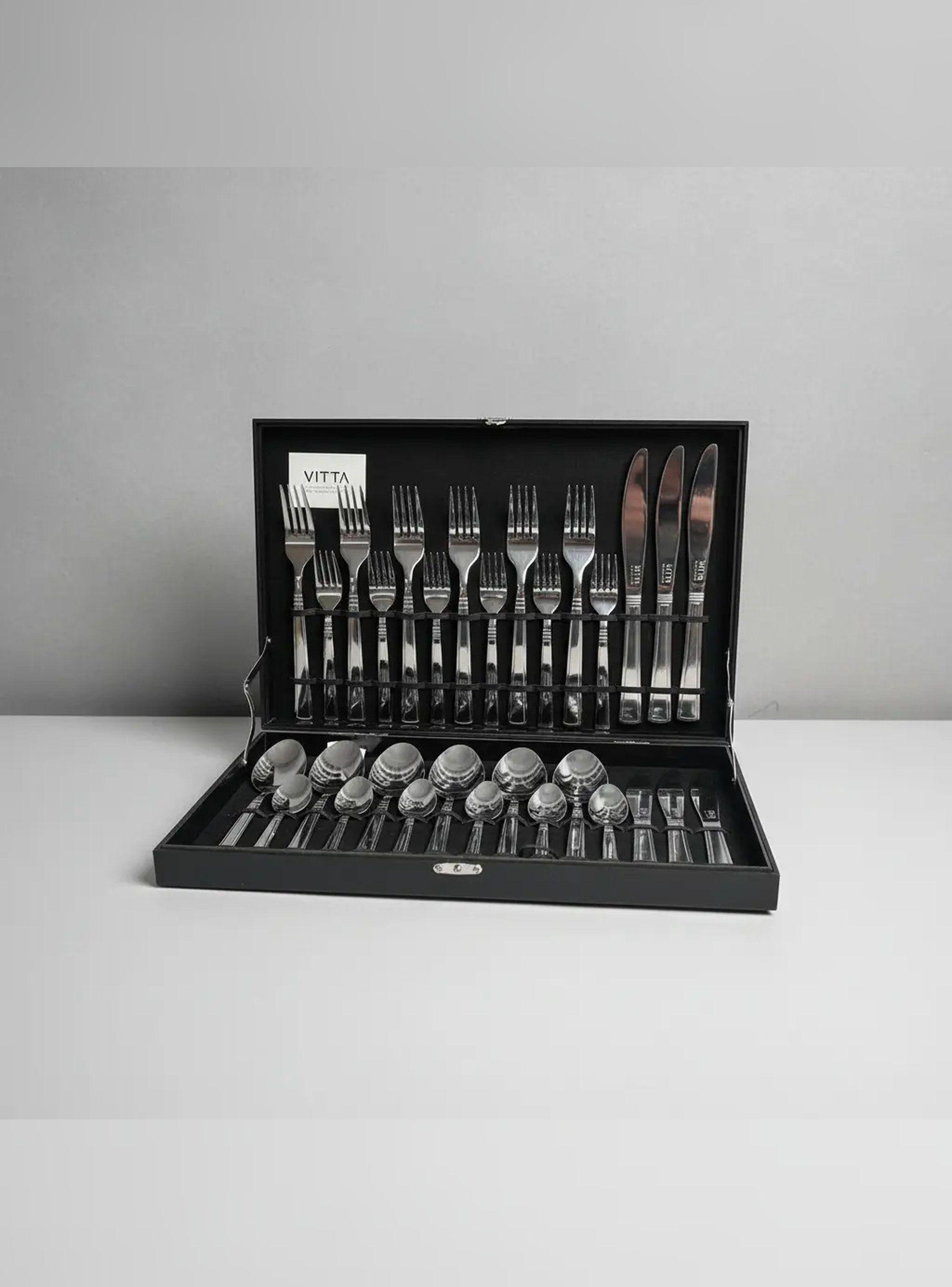 Set Cuchillería 30 Piezas Acero Inoxidable Vitta Caja Madera-2