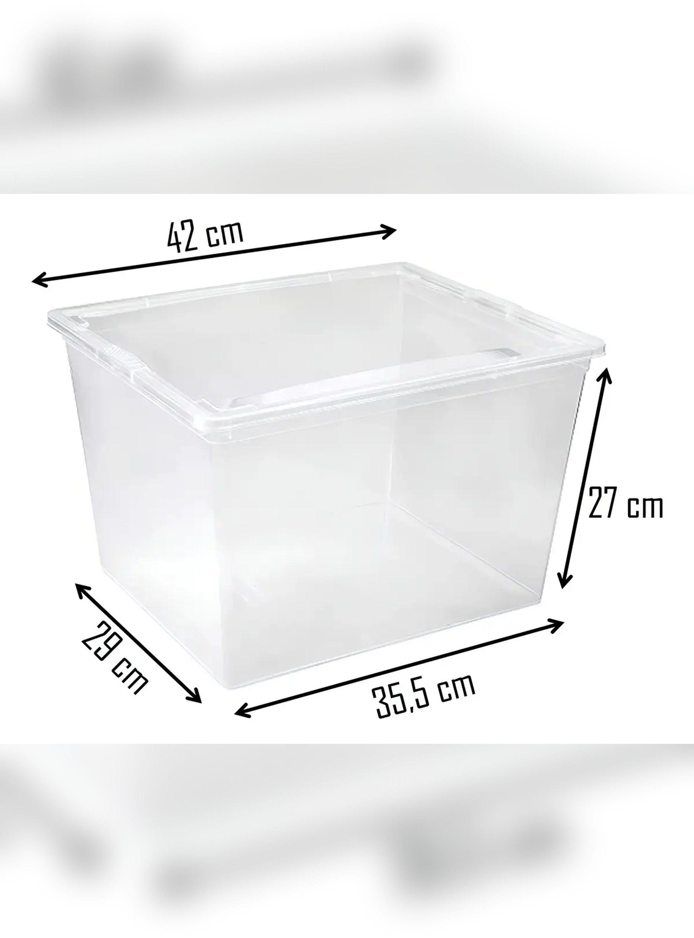 Caja Organizadora Transparente Reyplast Modubox 30L-4