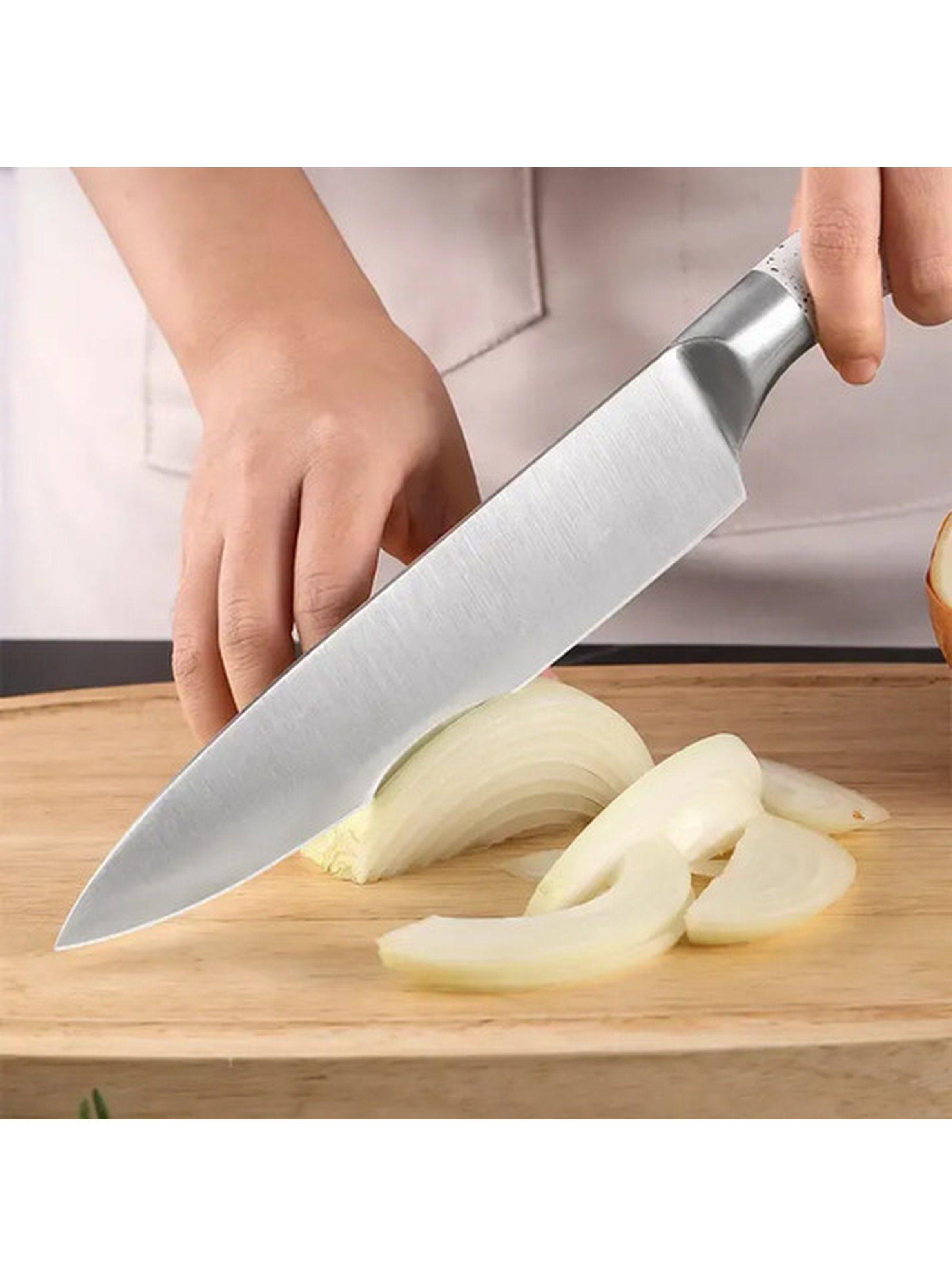 Set Cuchillos Cocina Marble Lux Blanco Dorado 7 Piezas Acero-6