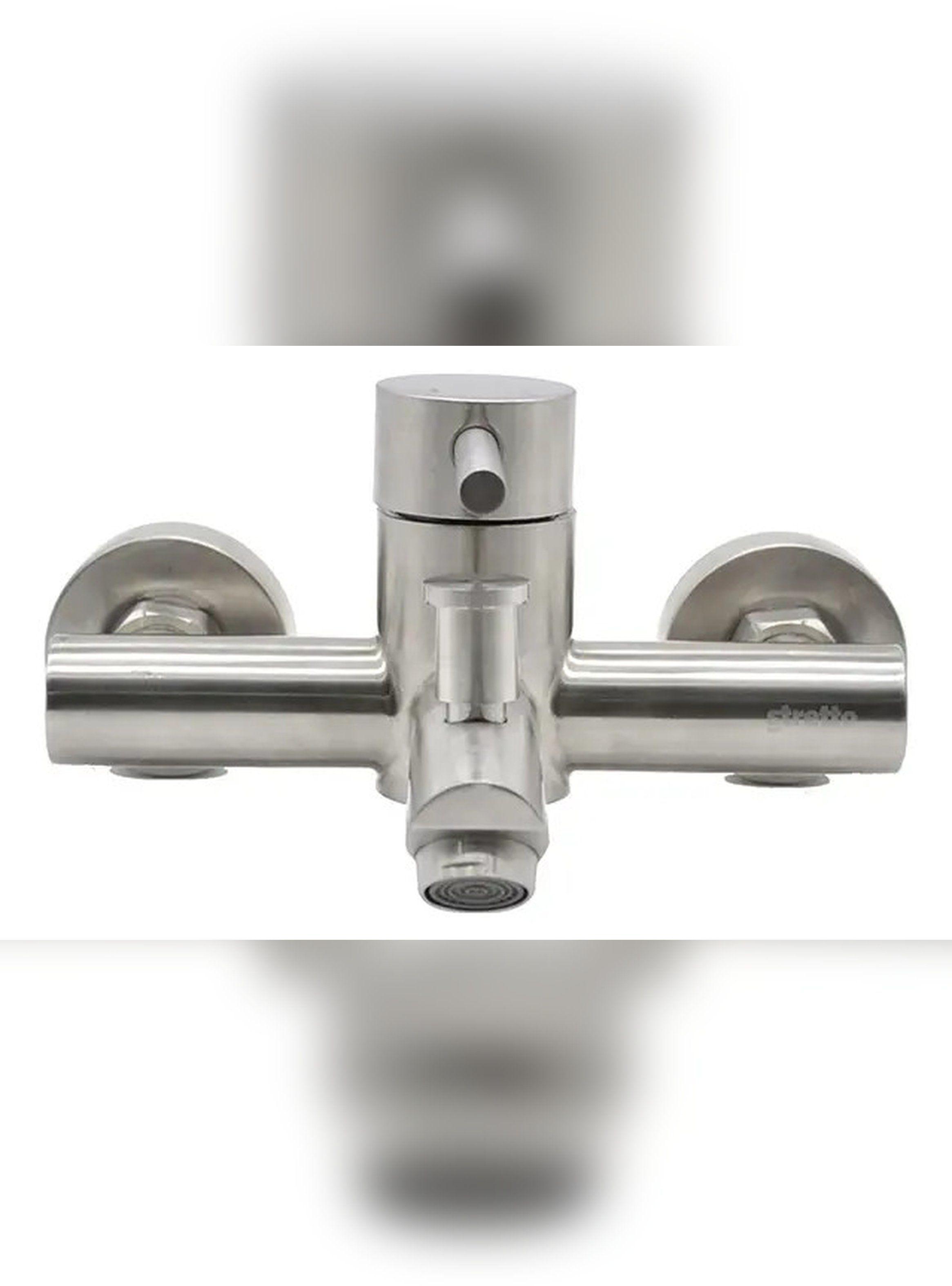 Monomando Llave Grifo Tina Ducha Fiorenzo Stretto Satinado-1