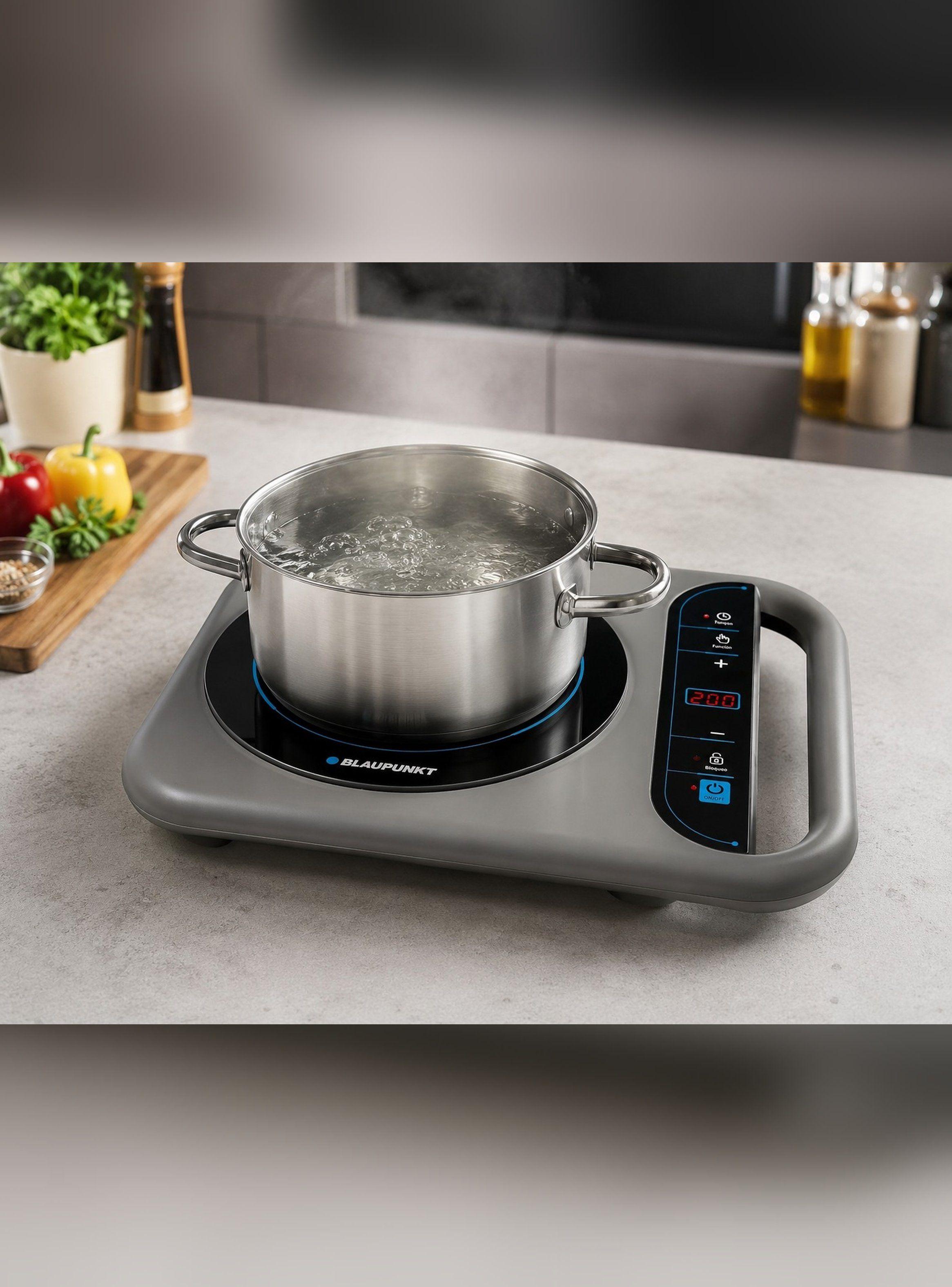Cocinilla Eléctrica Portatil Inducción 2000W Marca Blaupunkt-2