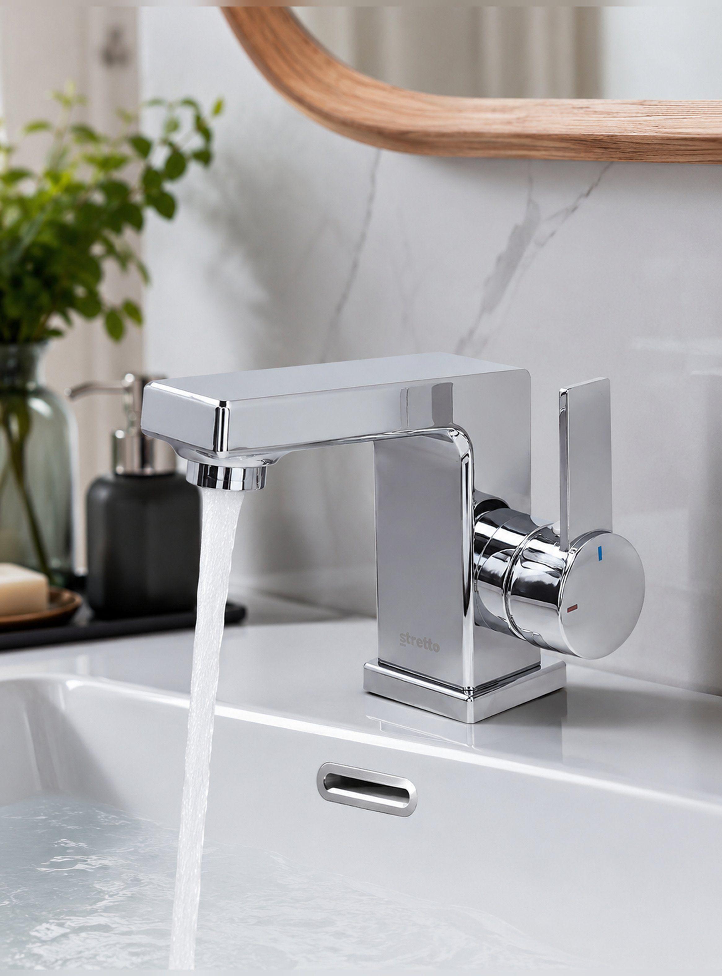 Monomando Llave GrifoLavatorio Modelo Ridotti Marca Stretto-0