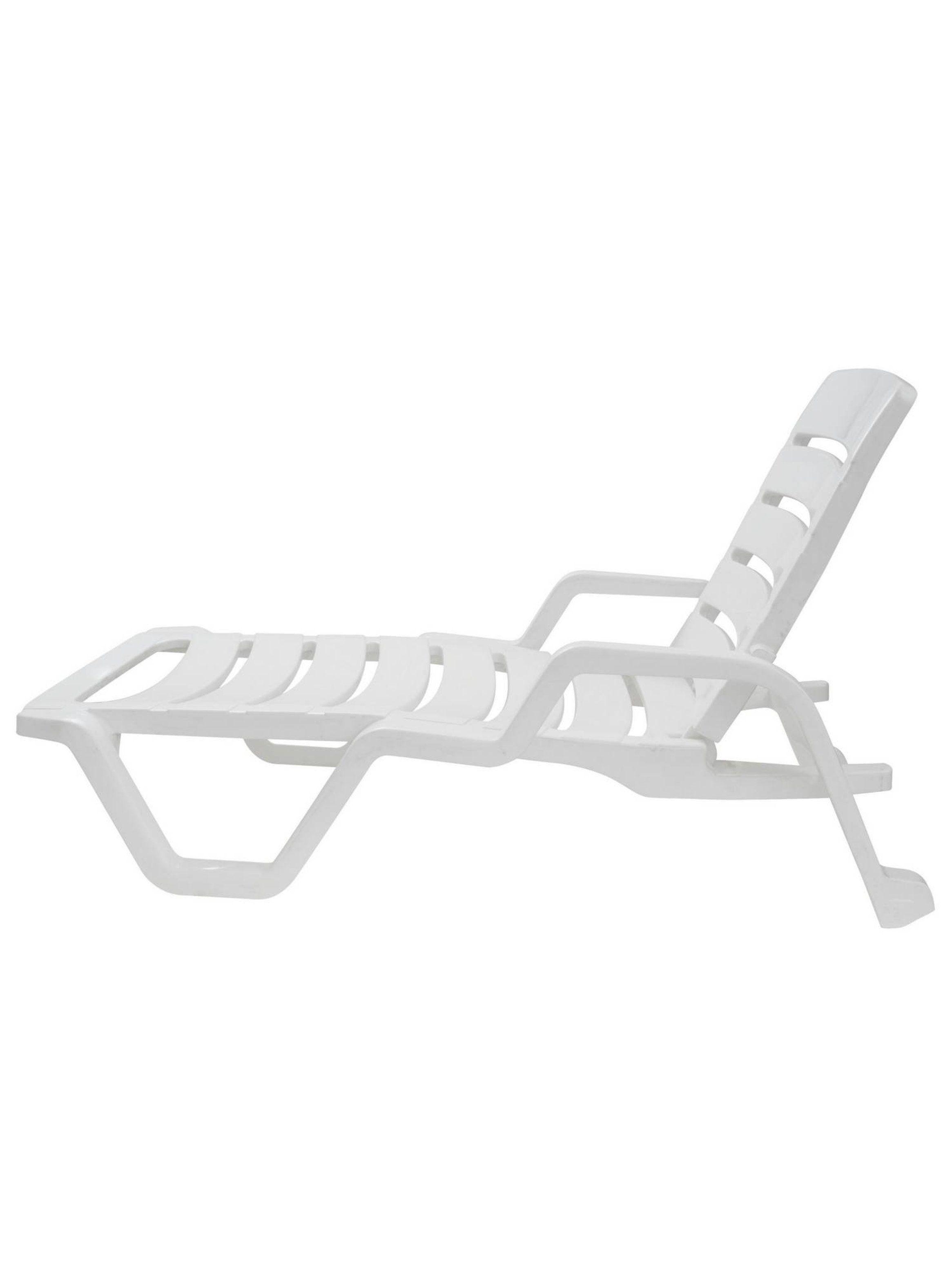 Reposera Camastro Reclinable De Resina Modelo Cabo Blanco Ma-3