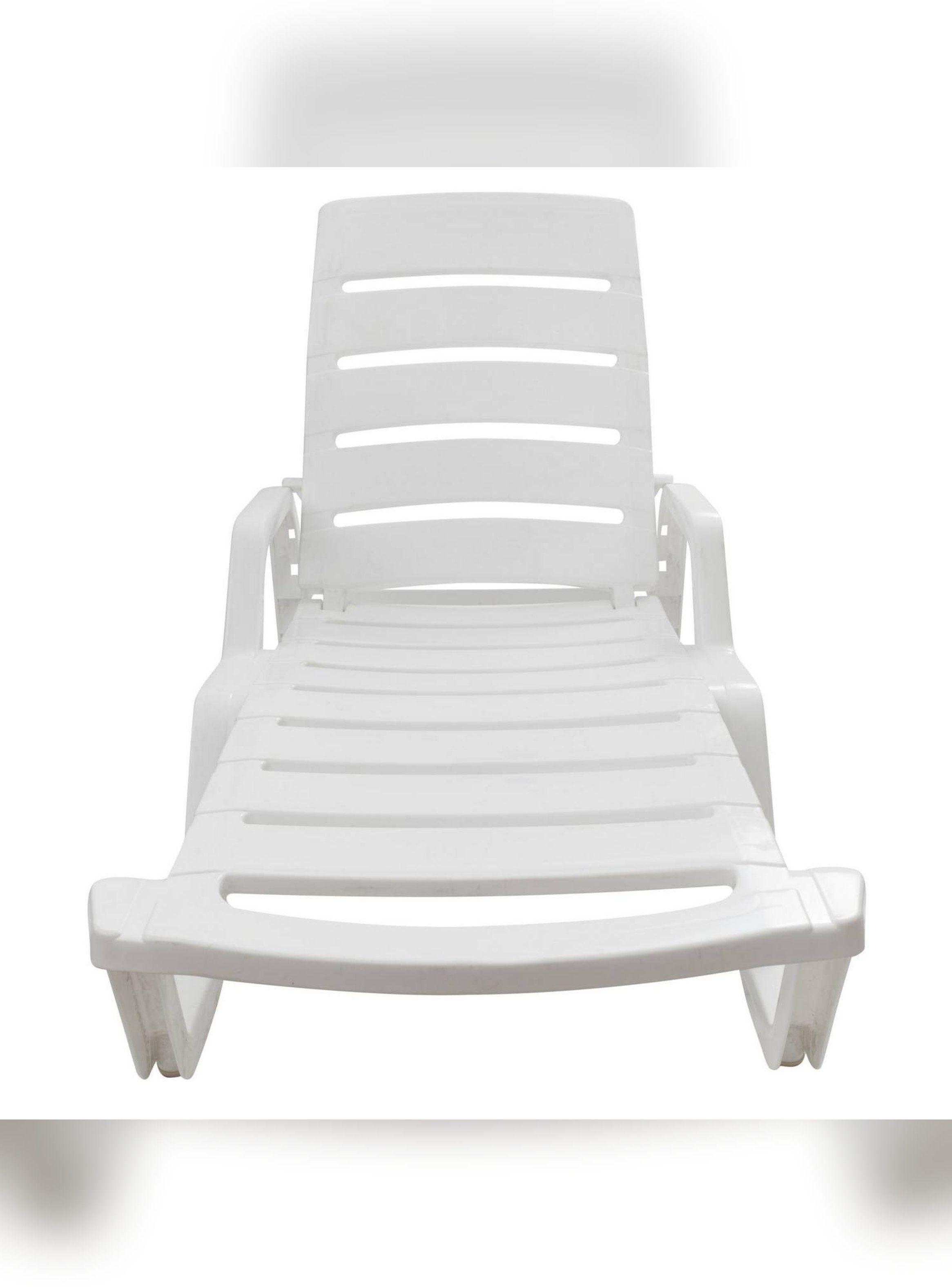 Reposera Camastro Reclinable De Resina Modelo Cabo Blanco Ma-5
