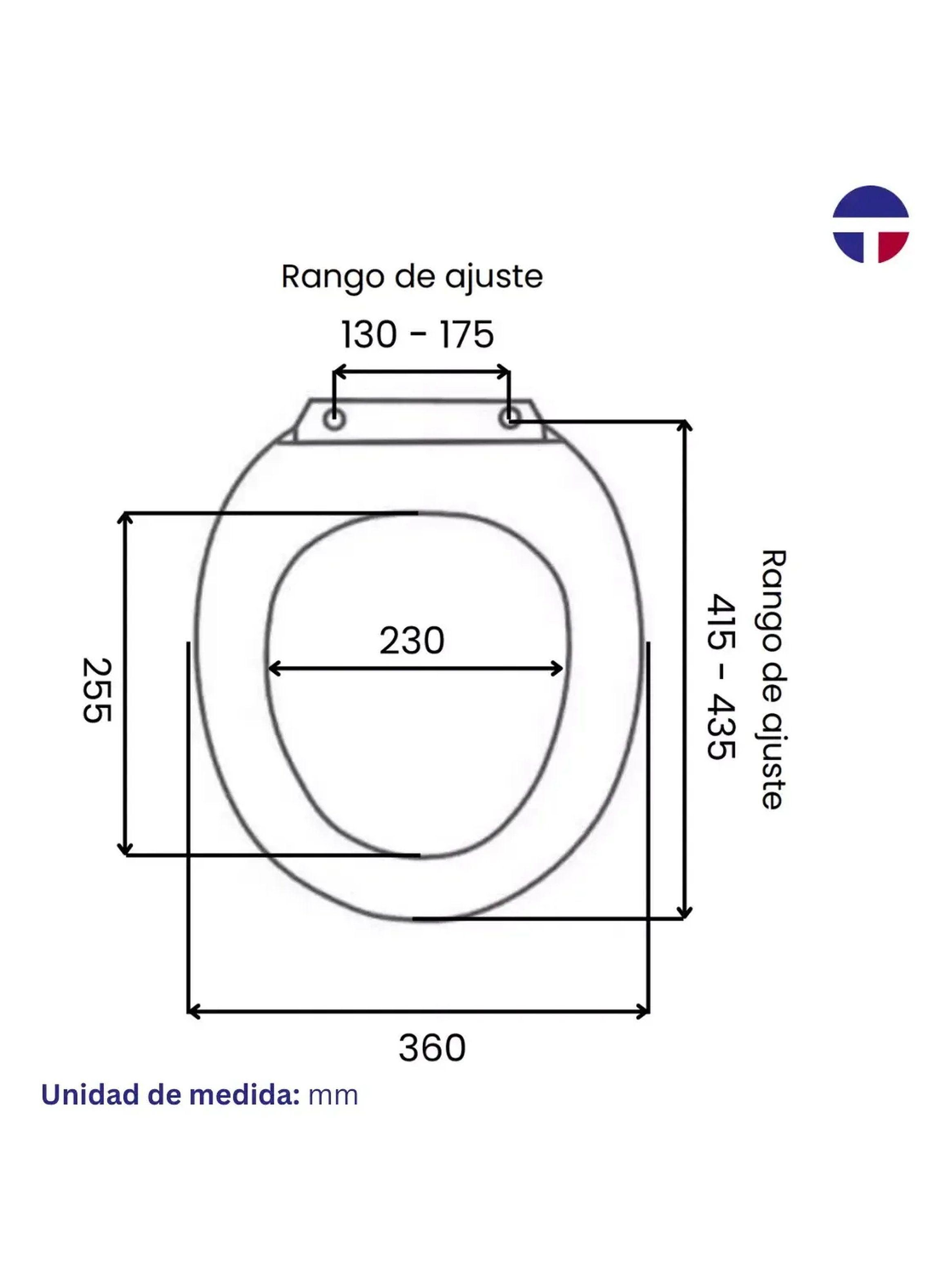 Asiento y Tapa Cierre Lento Täumm Fuscher Blanco Plástico-4