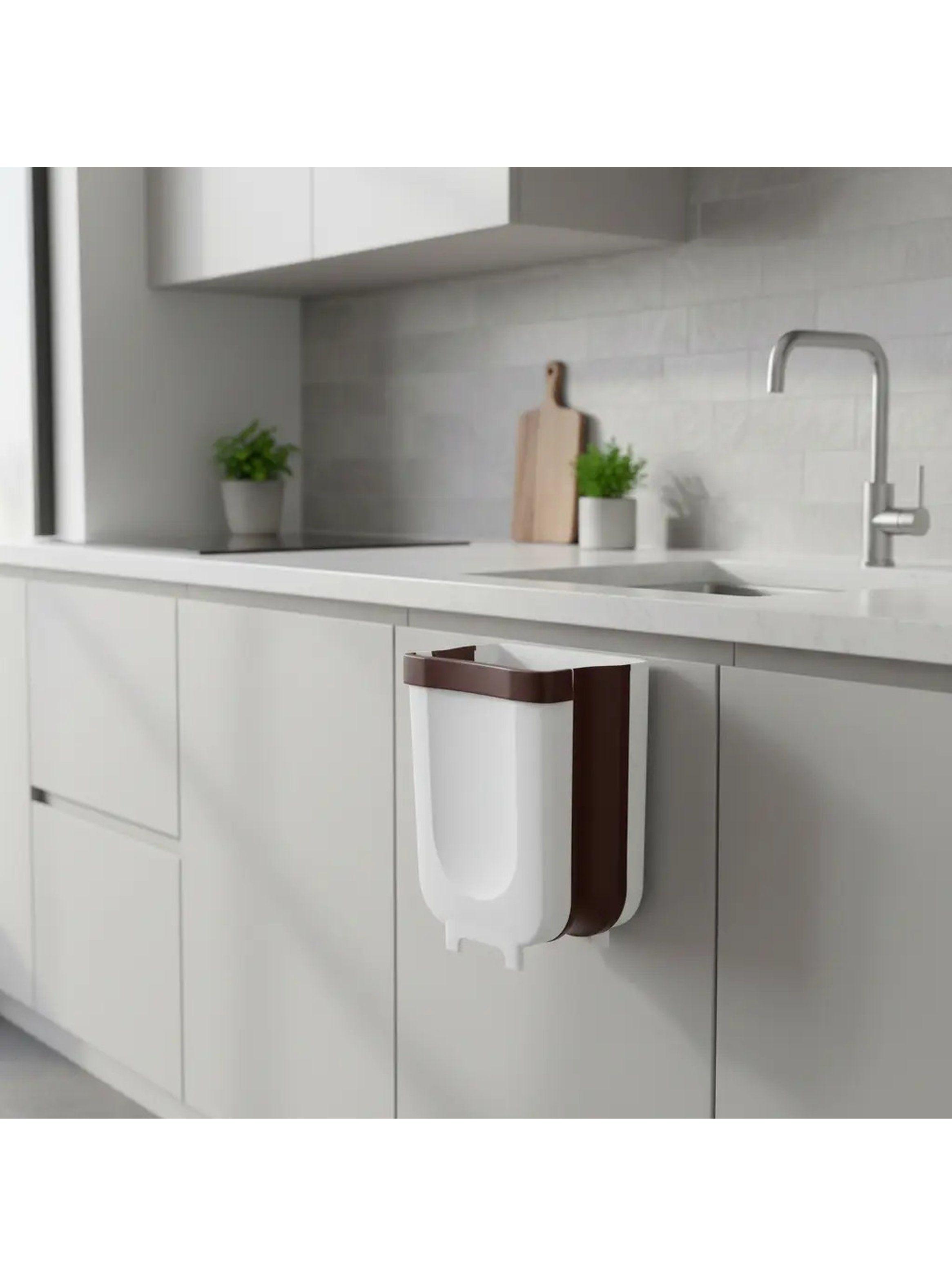 Basurero Plegable Multiusos Blanco Alta Capacidad-3