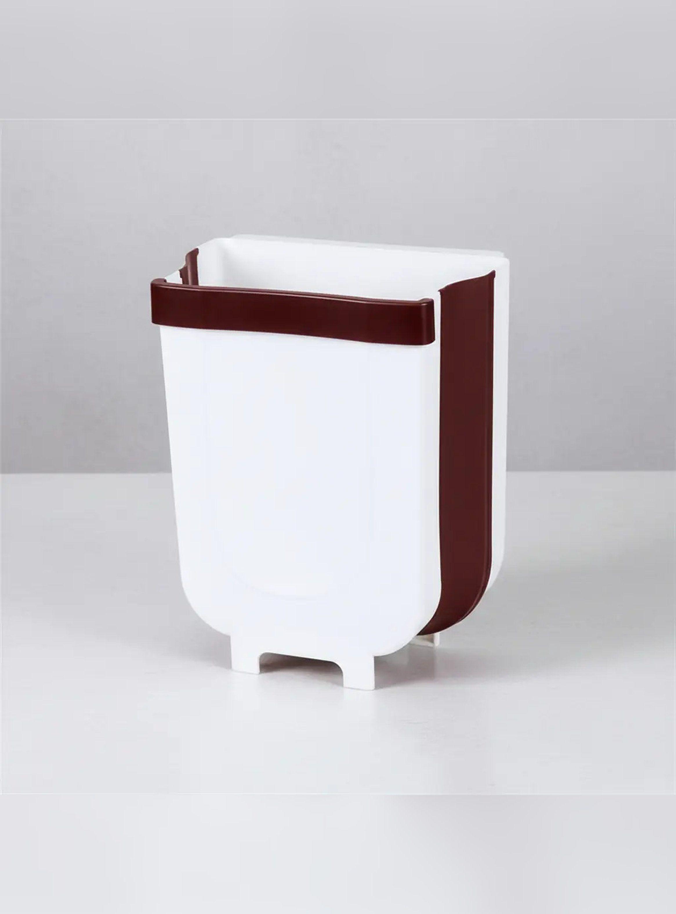 Basurero Plegable Multiusos Blanco Alta Capacidad-2