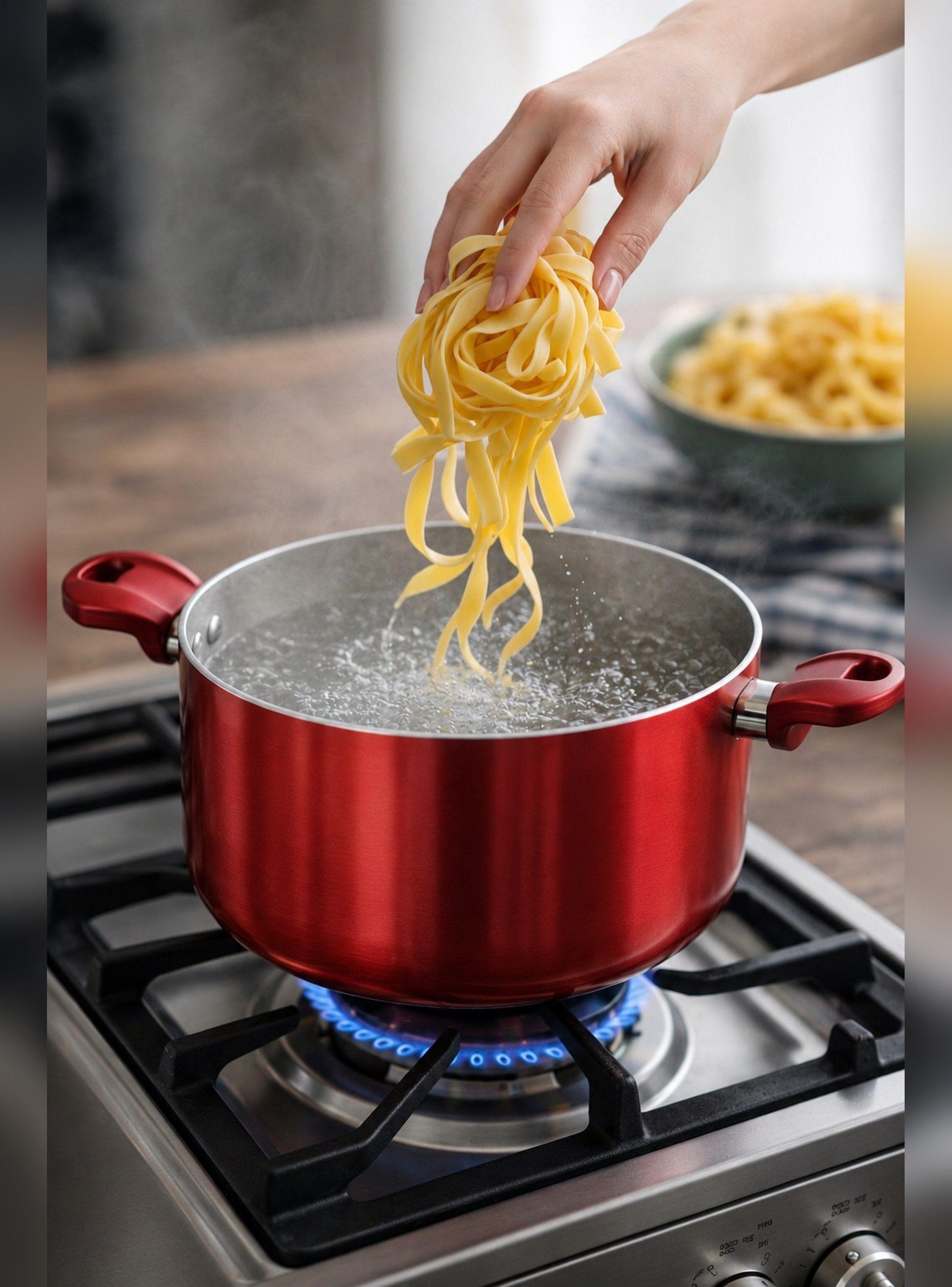 Olla Cacerola antiadherente Aluminio 24 CM 5,4L Rosso Vitta-5