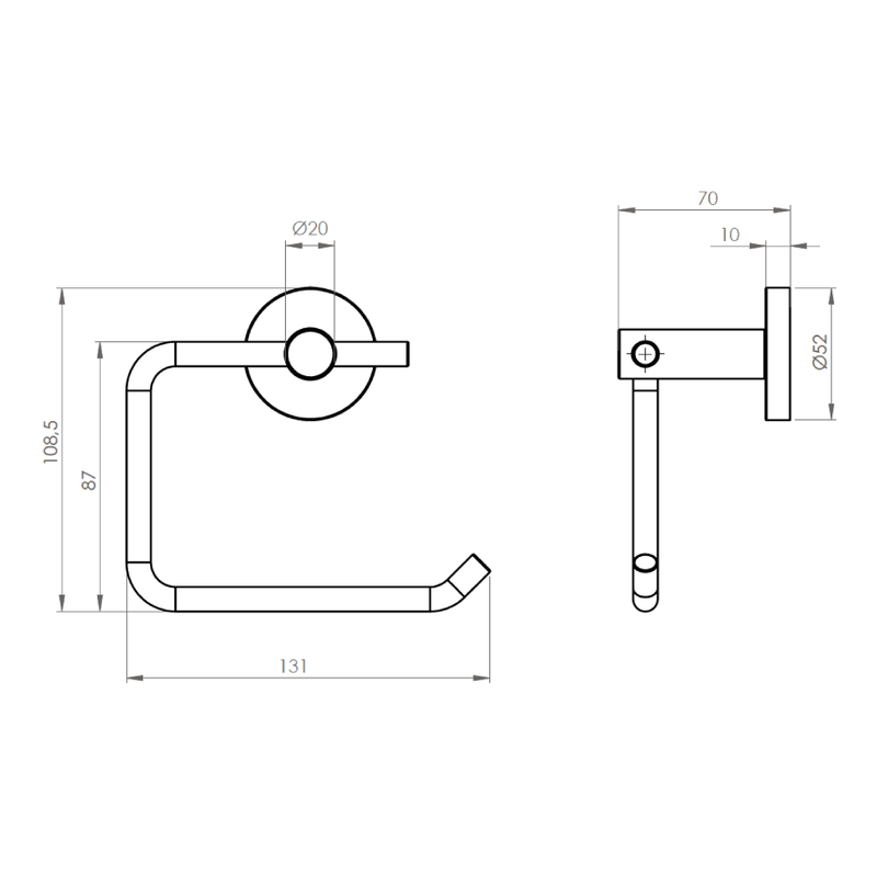 Gancho Porta Papel Higiénico Base Porta Rollo-2