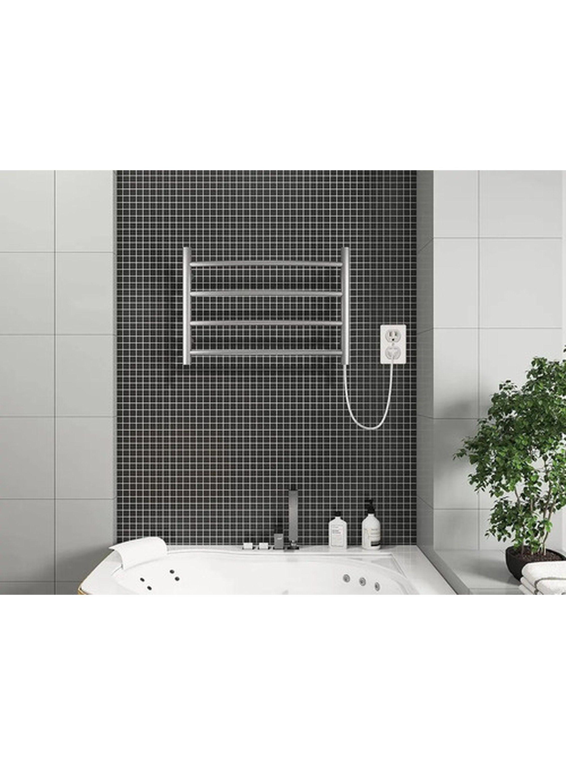 Toallero Eléctrico 4 Niveles Stretto Cromo Acero Inoxidable-5