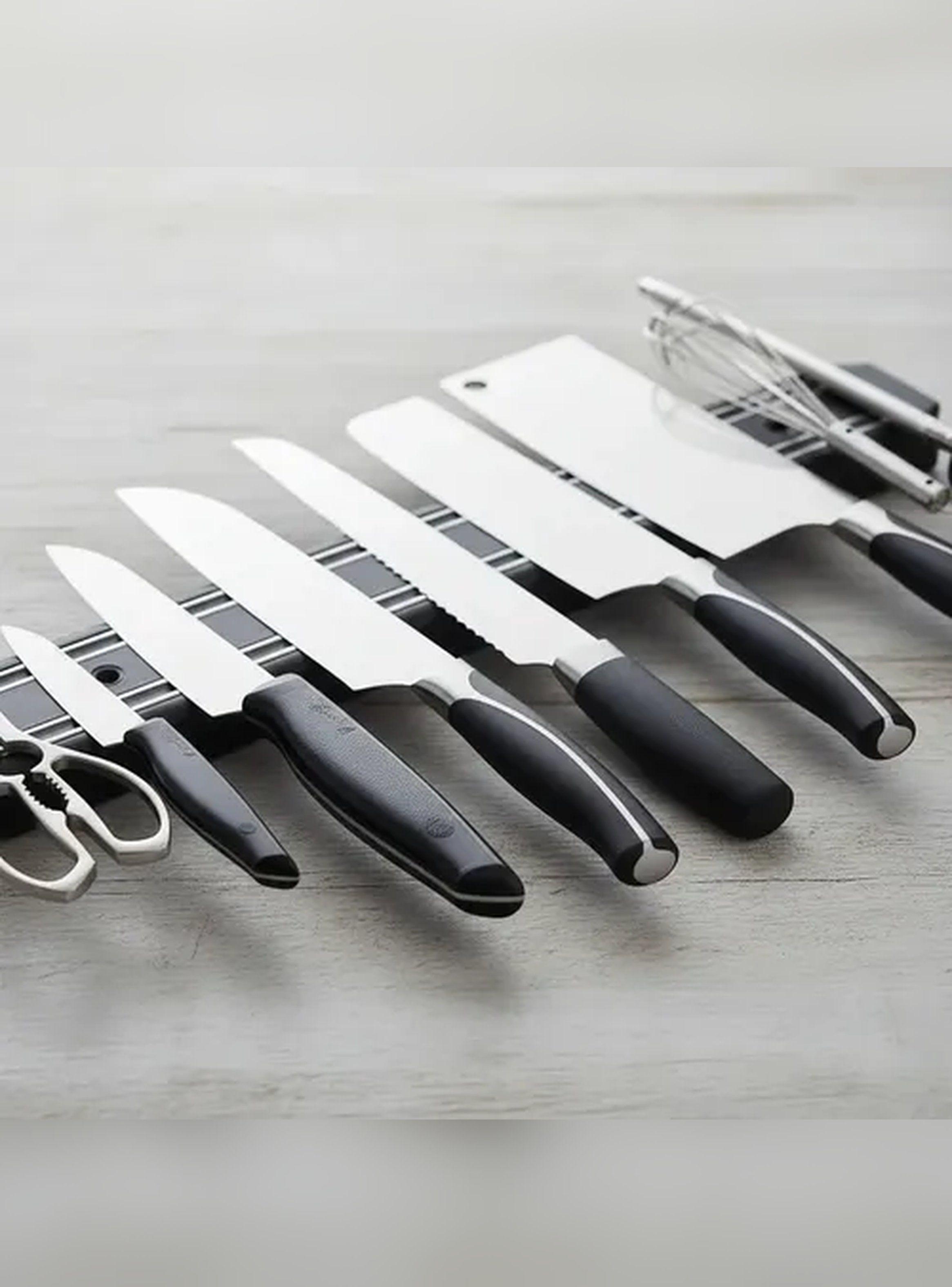 Organizador De Cuchillos Imantado Negro 30 Cm-4