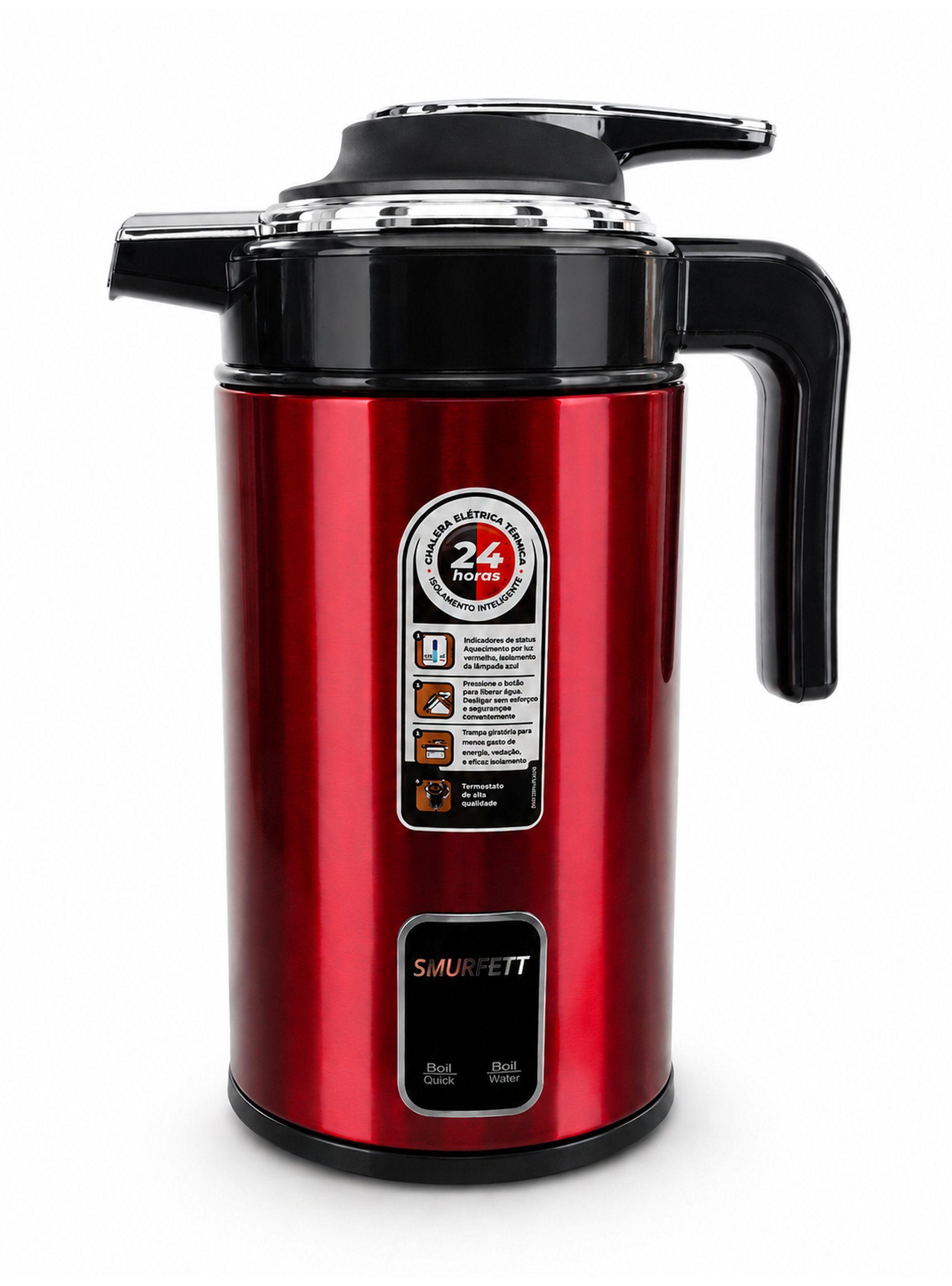 Termo Hervidor Electrico 1500W 2.3 Litros Color Rojo-2