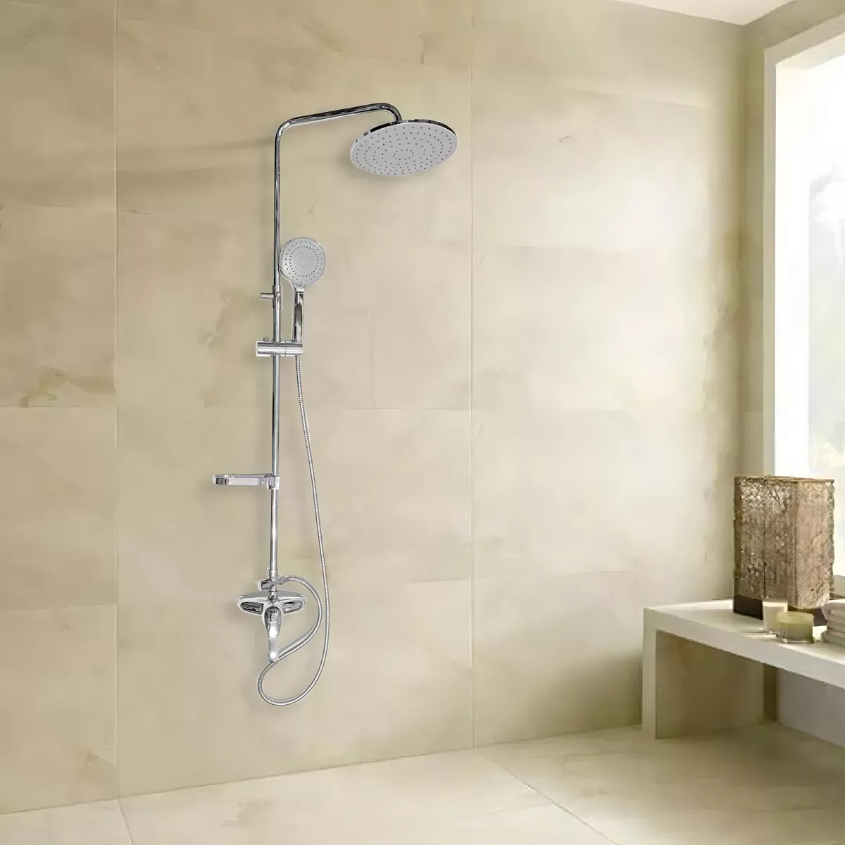 Columna Ducha Circular Con Monomando Ducha Taumm-2