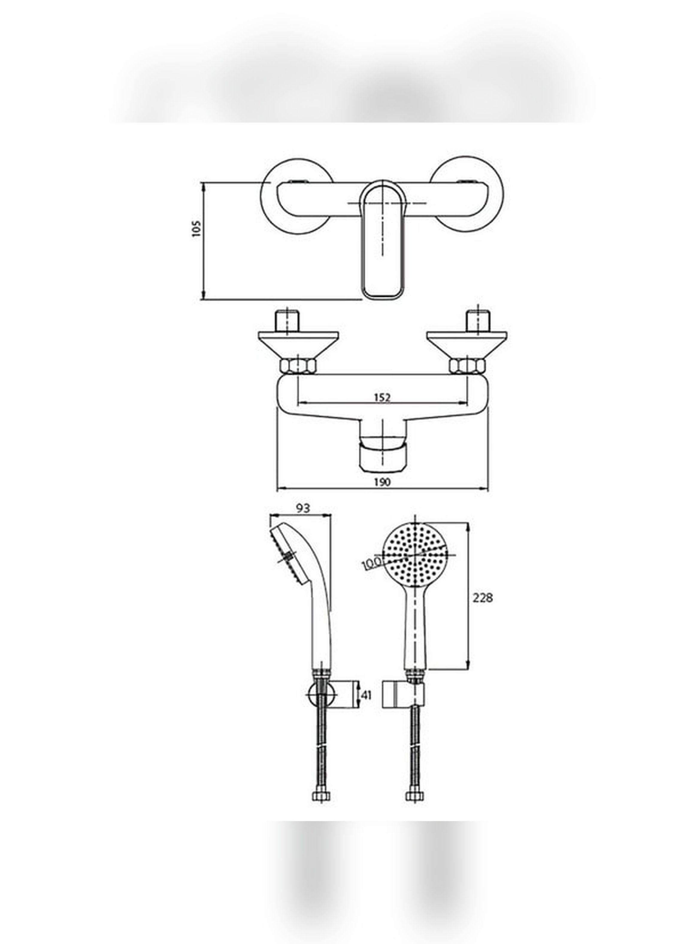 Monomando Llave Grifo Ducha Modelo Marsella Marca Stretto-9
