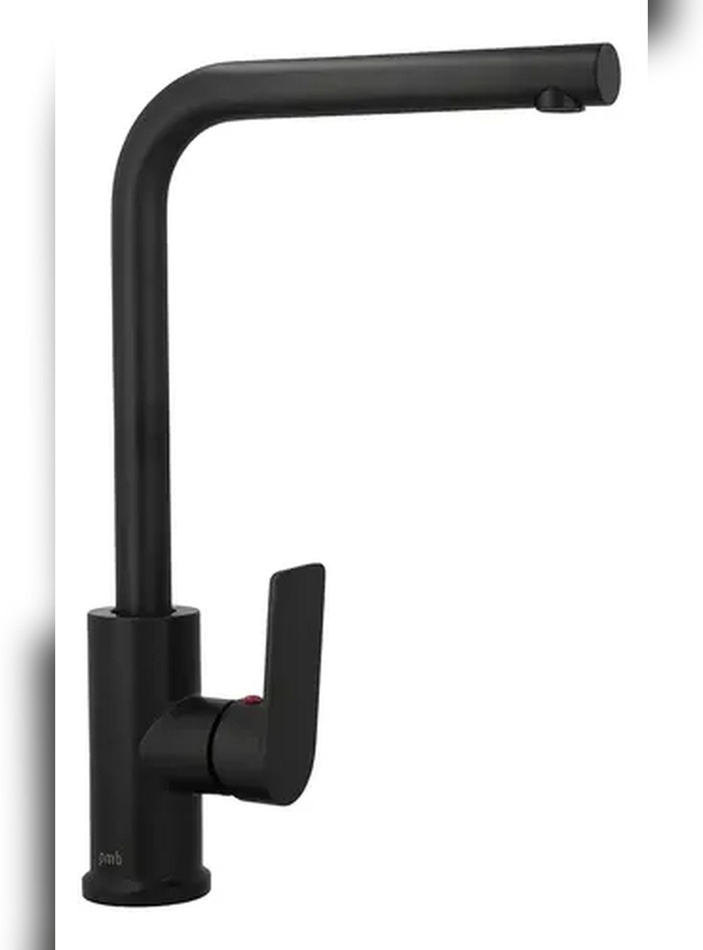 Monomando Llave Grifo Lavaplatos Queens Negro Mate PMB-0
