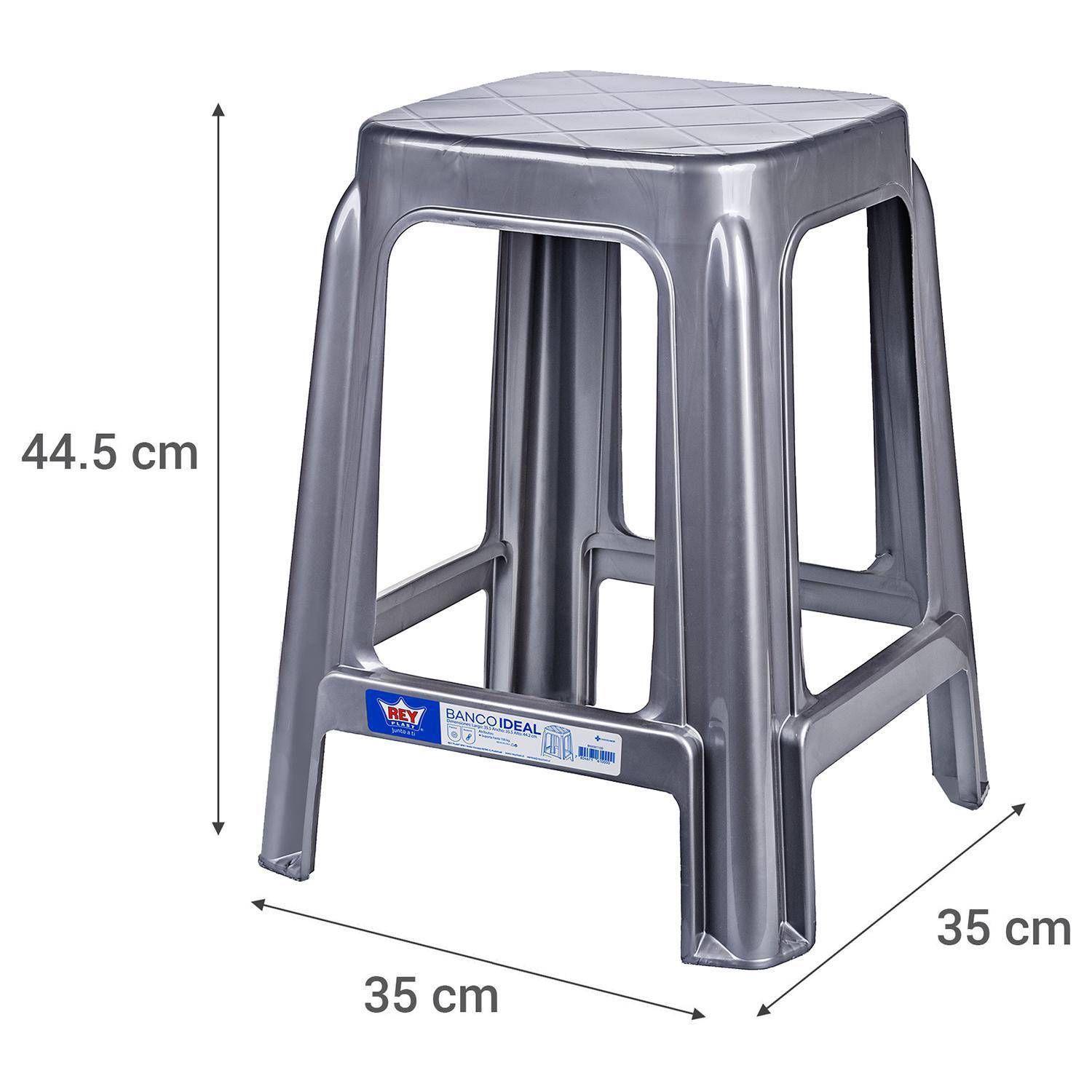 Piso Banco Banquito Cuadrado Reyplast-3