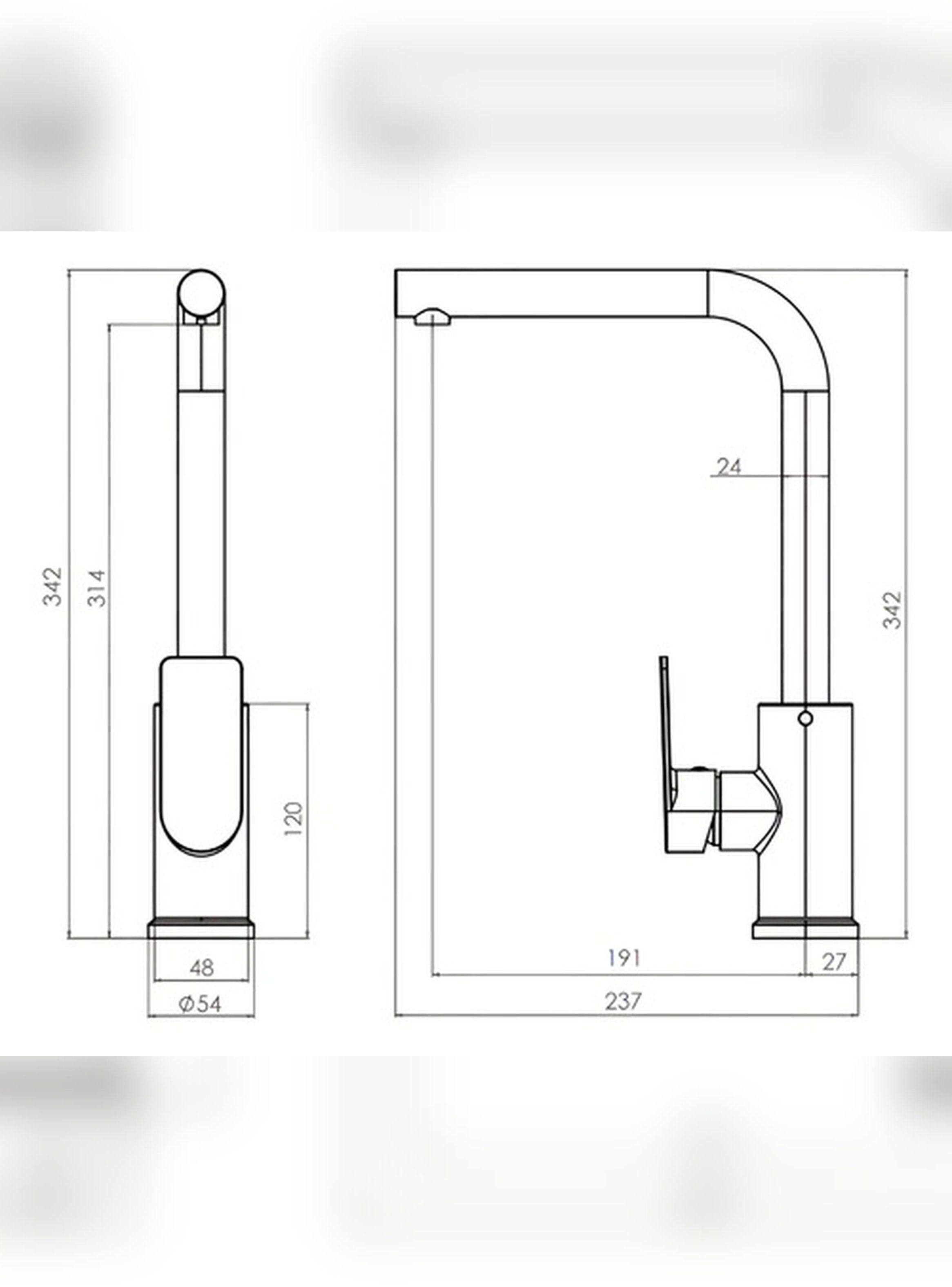 Monomando Llave Grifo Lavaplatos Modelo Queens Marca PMB-5