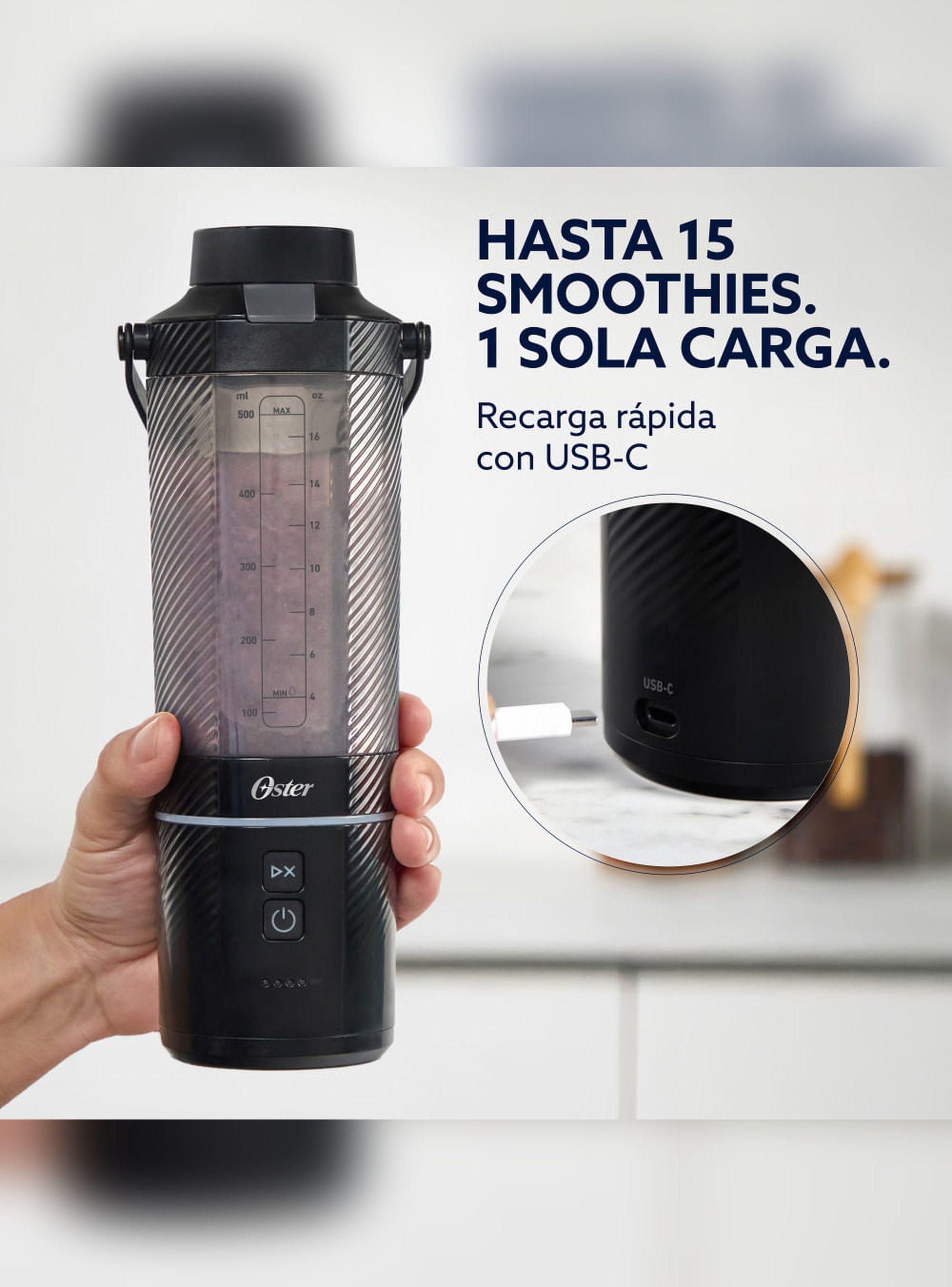 Licuadora Portátil Juguera USB GoMAX 590 ml Oster Negra-3