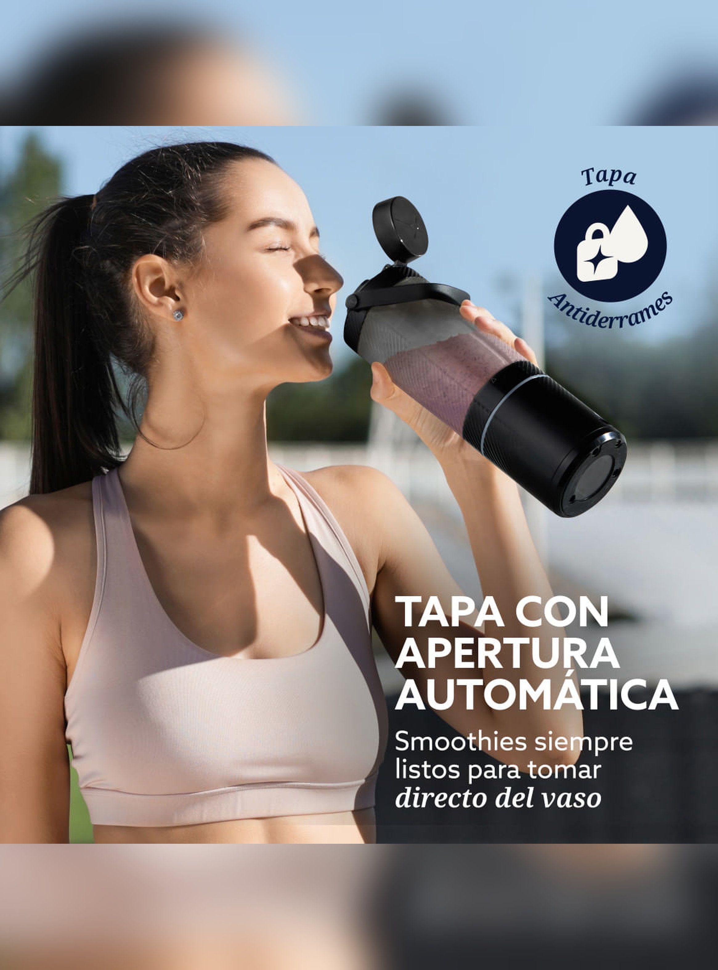 Licuadora Portátil Juguera USB GoMAX 590 ml Oster Negra-6