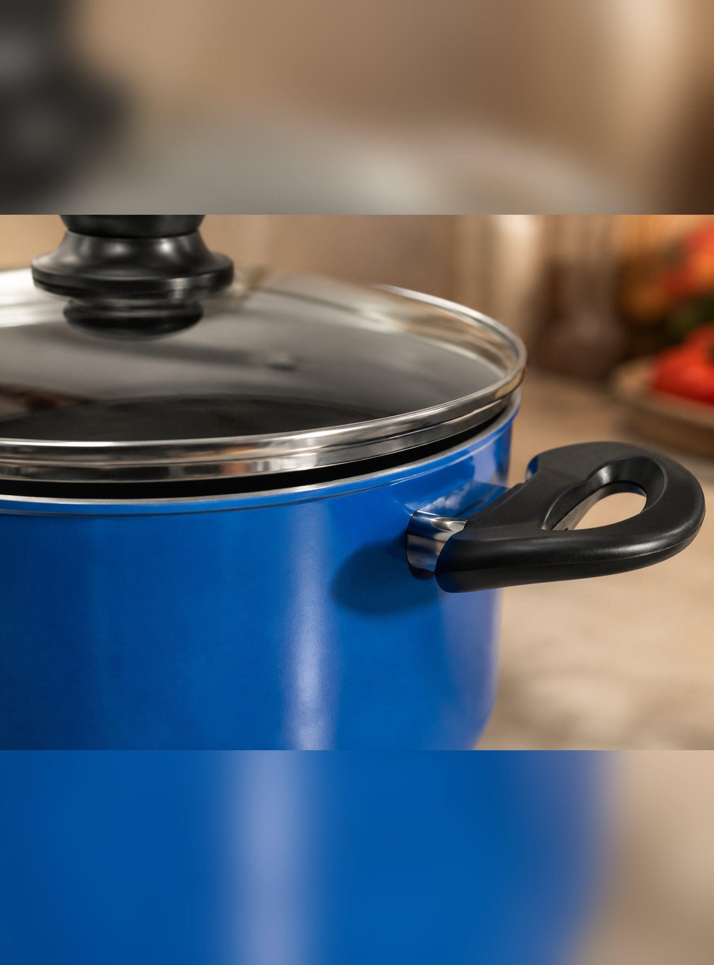 Cacerola Antiadherente 24cm 5L Modelo Royal Blue Marca Vitta-5