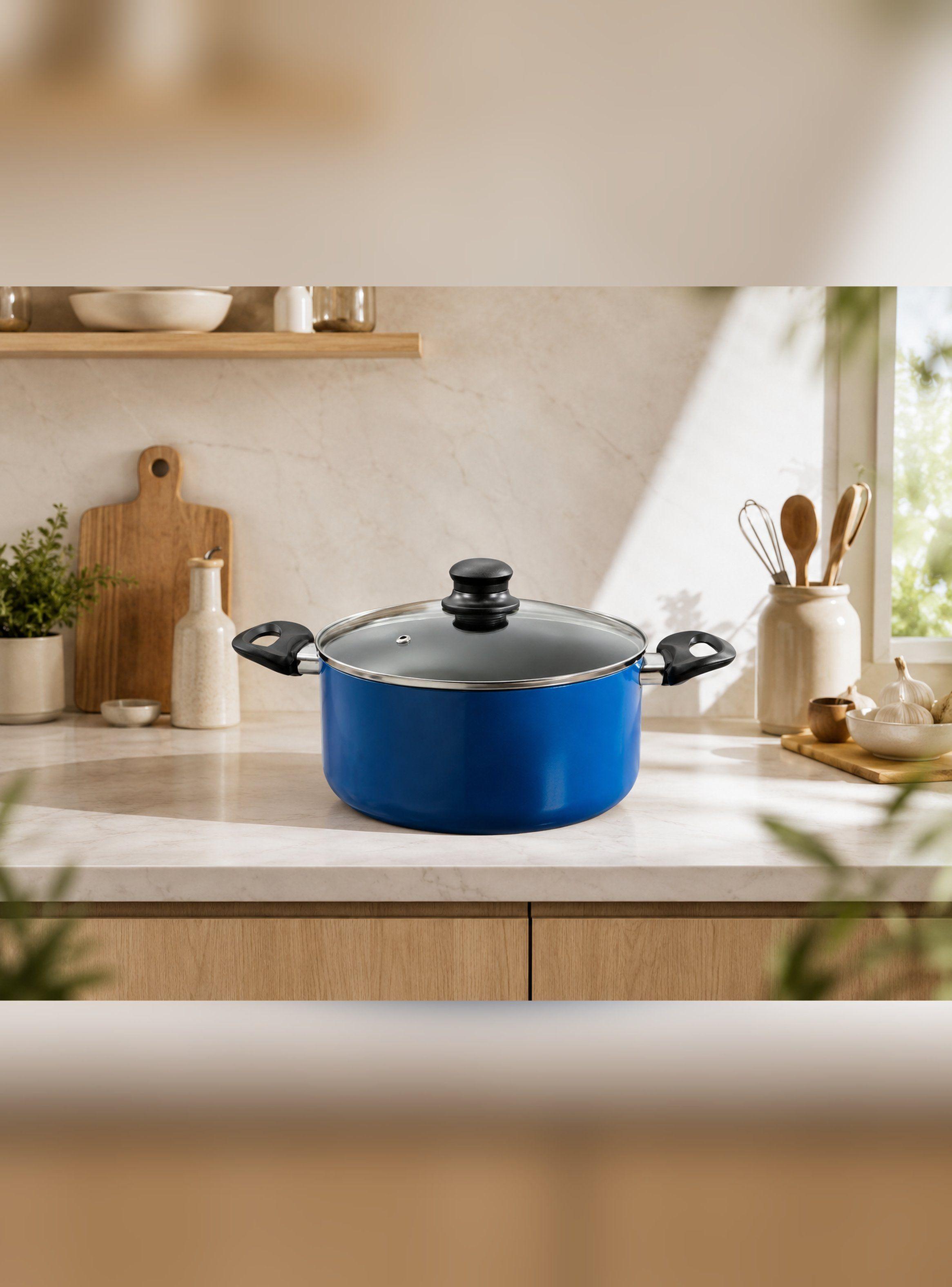 Cacerola Antiadherente 24cm 5L Modelo Royal Blue Marca Vitta-8