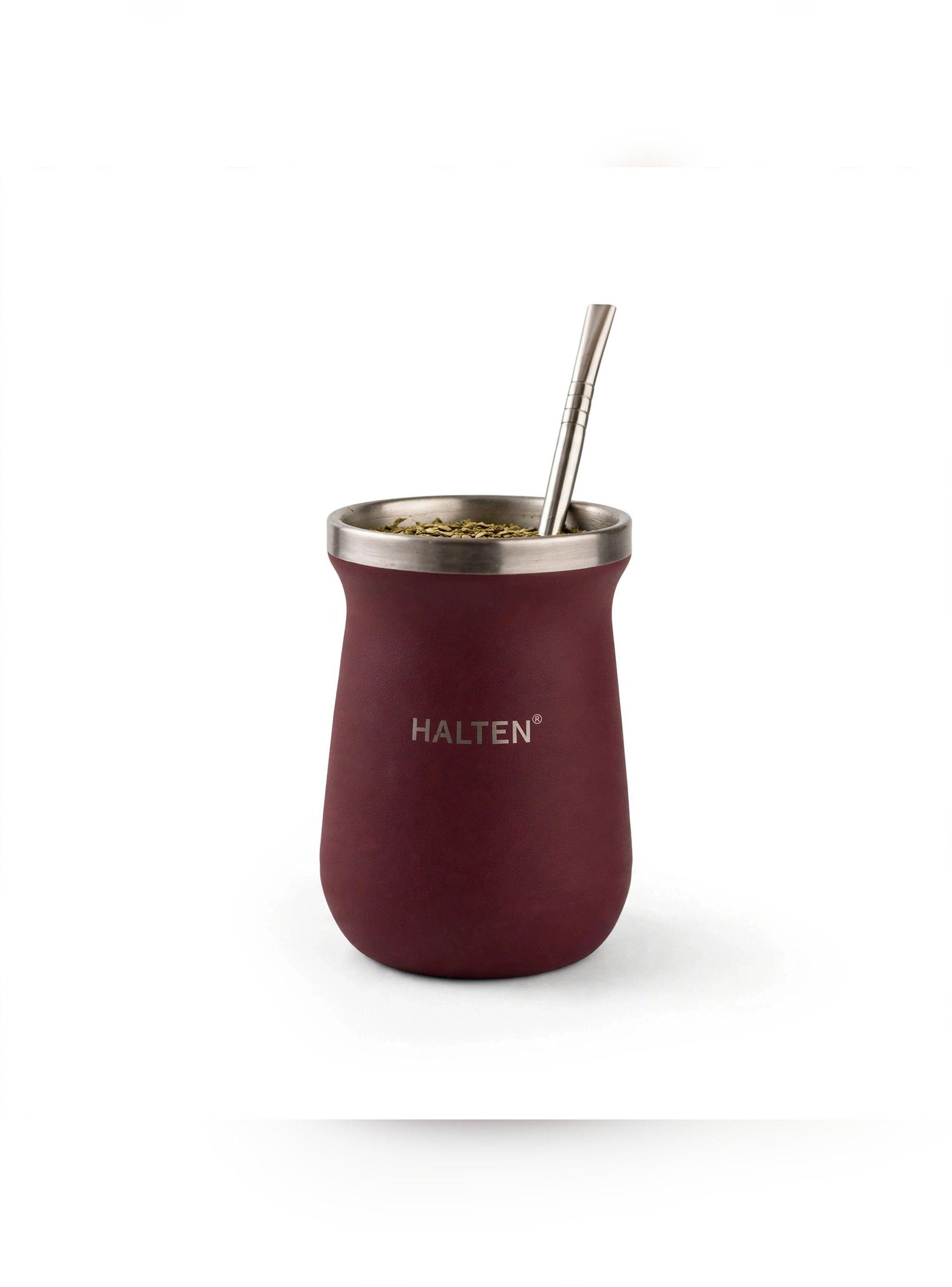 Mate Térmico de Acero Inoxidable 300 ml con Bombilla-4