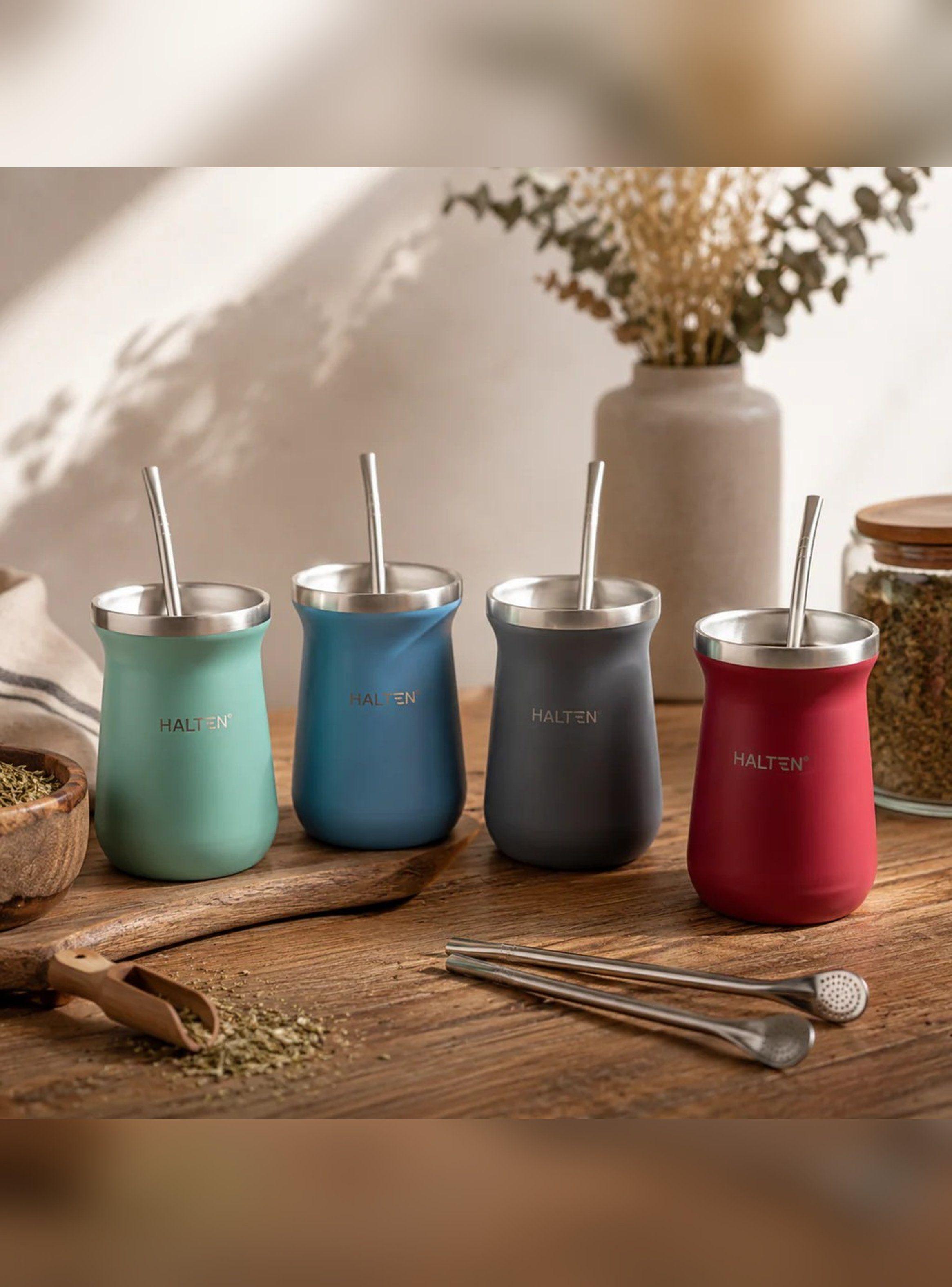 Mate Térmico de Acero Inoxidable 300 ml con Bombilla-8