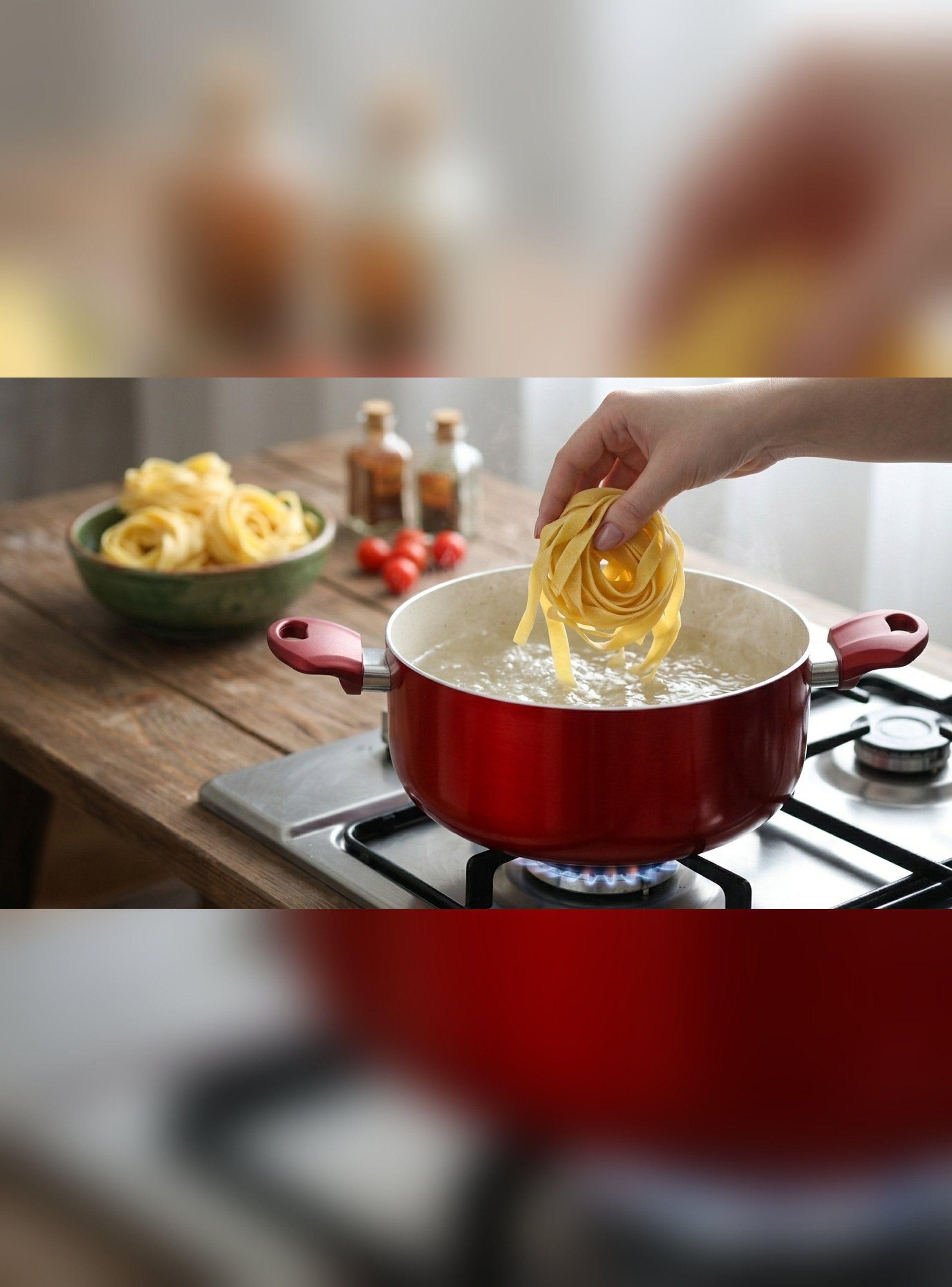 Olla Cacerola antiadherente Aluminio 20 CM 4,8L Rosso Vitta-5