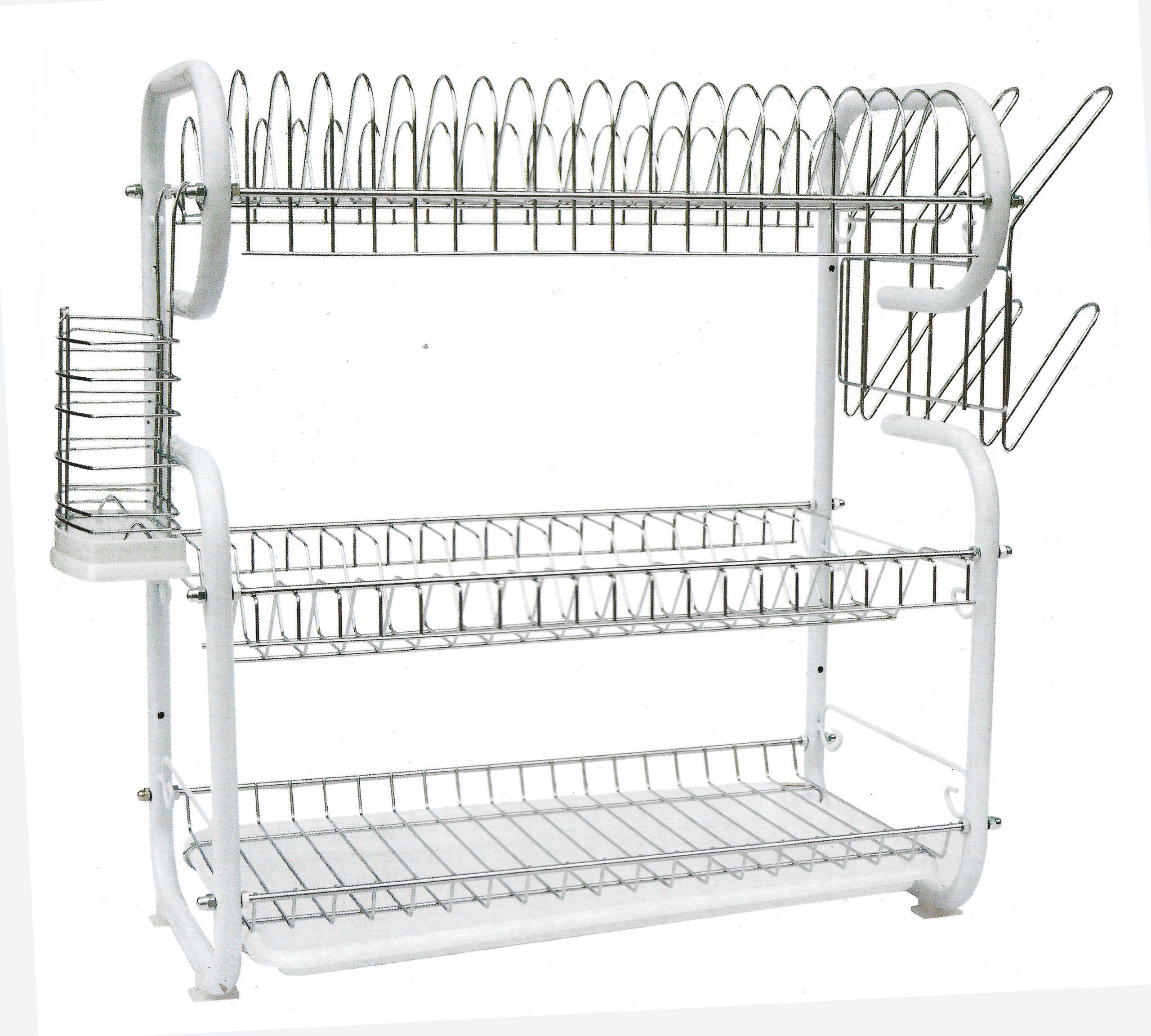 Secaplato Platera Escurridor Inoxidable 3 Niveles-0