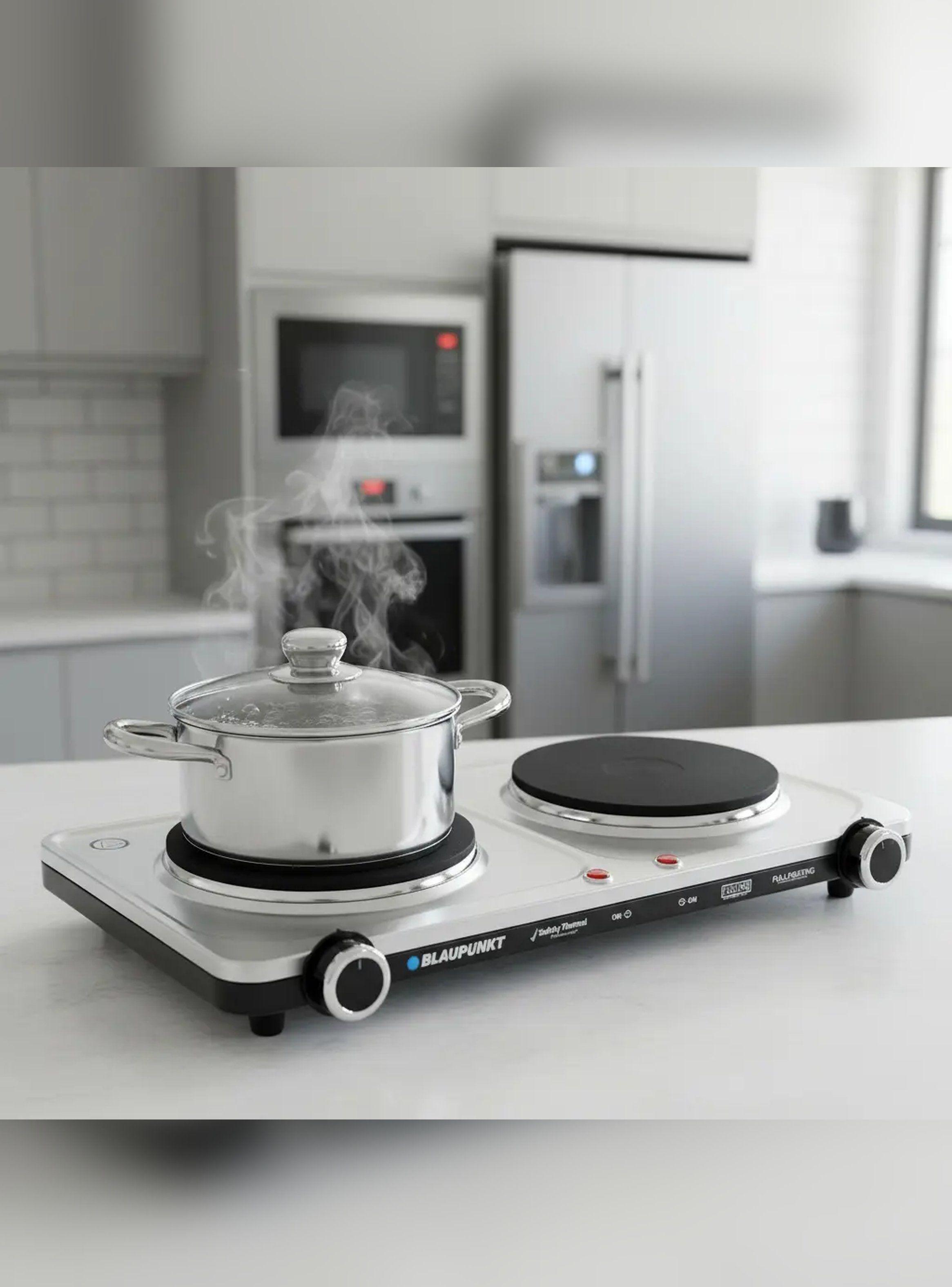 Cocinilla Encimera Eléctrica 2 Platos 2200w Marca Blaupunkt-2