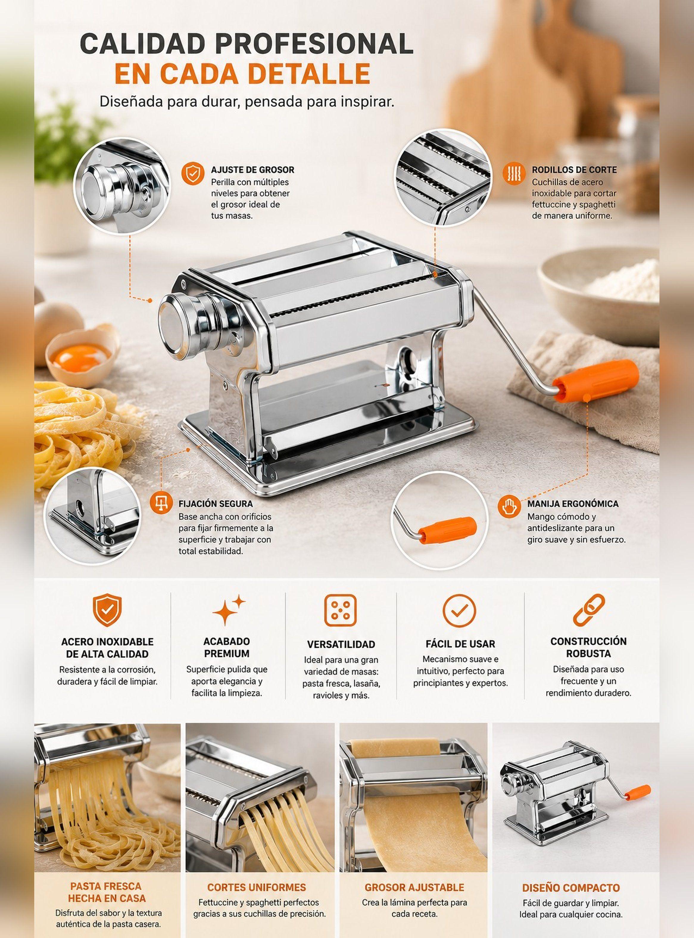 Maquina para amasar y cortador pasta spaghetti tallarines-5