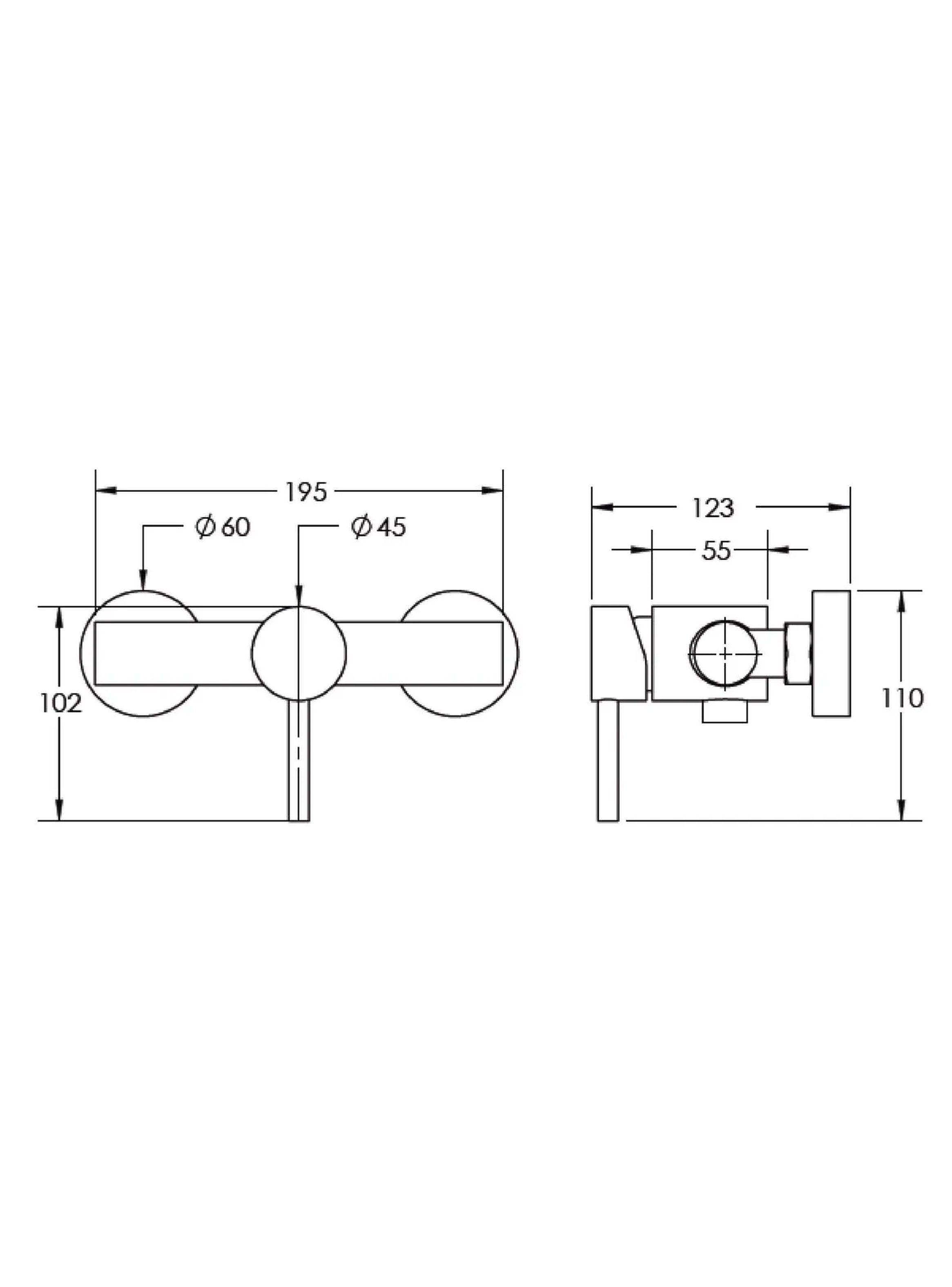 Monomando Llave Grifo Ducha Modelo Fiorenzo Marca Stretto-7