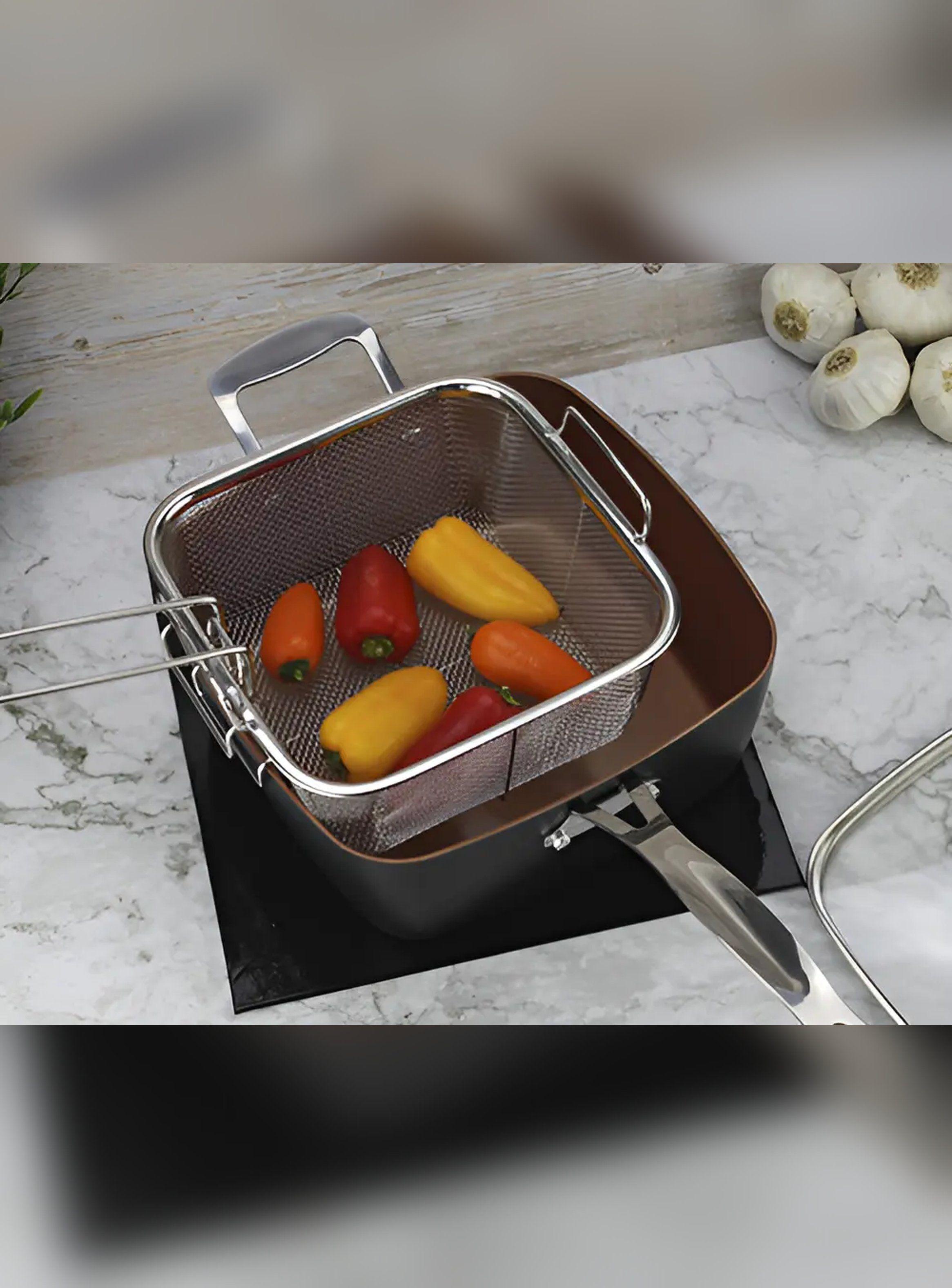 Olla Multiusos Marmicoc 24 cm 4L Antiadherente Acero-2