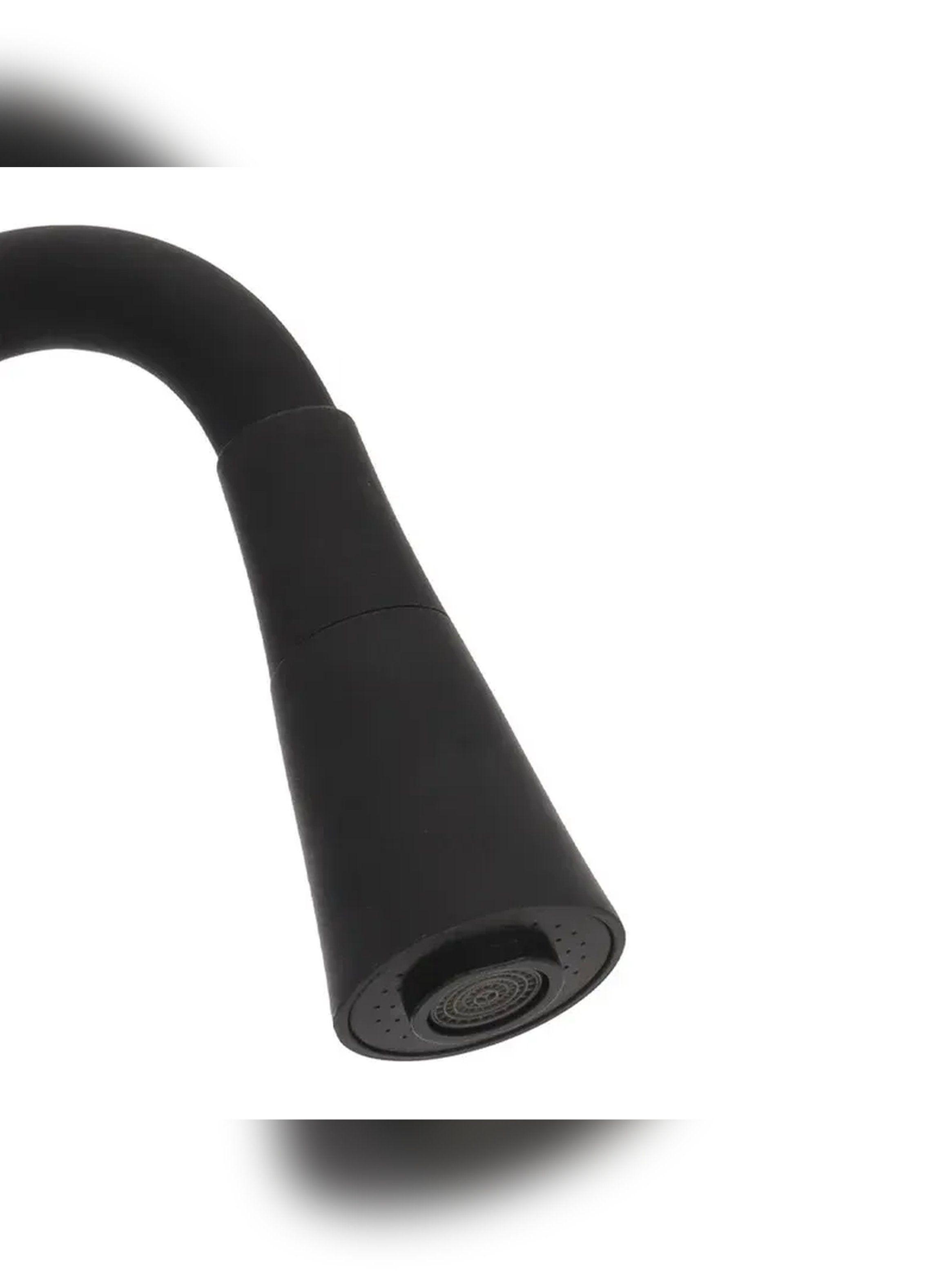 Grifería Lavaplatos Stretto Flessi Negro Mate Metal-1